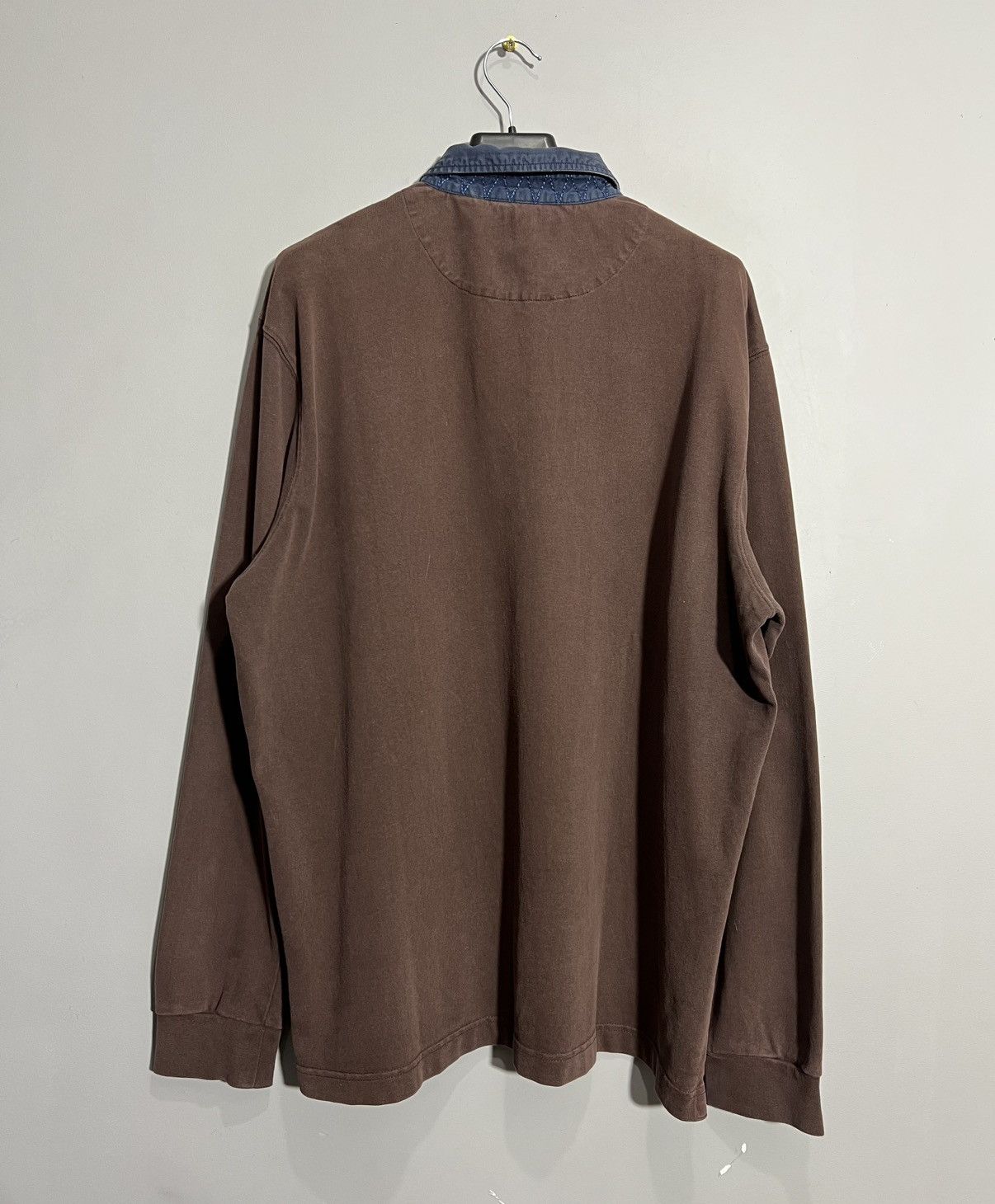 La Martina × Vintage La Martina #2 Brown Rugby Long Sleeve Polo Size US XXL / EU 58 / 5 - 11 Thumbnail
