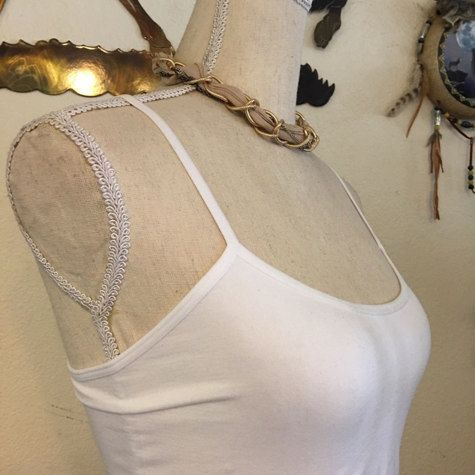 Vintage Vintage braided chain and fabric choker necklace Size ONE SIZE - 2 Thumbnail