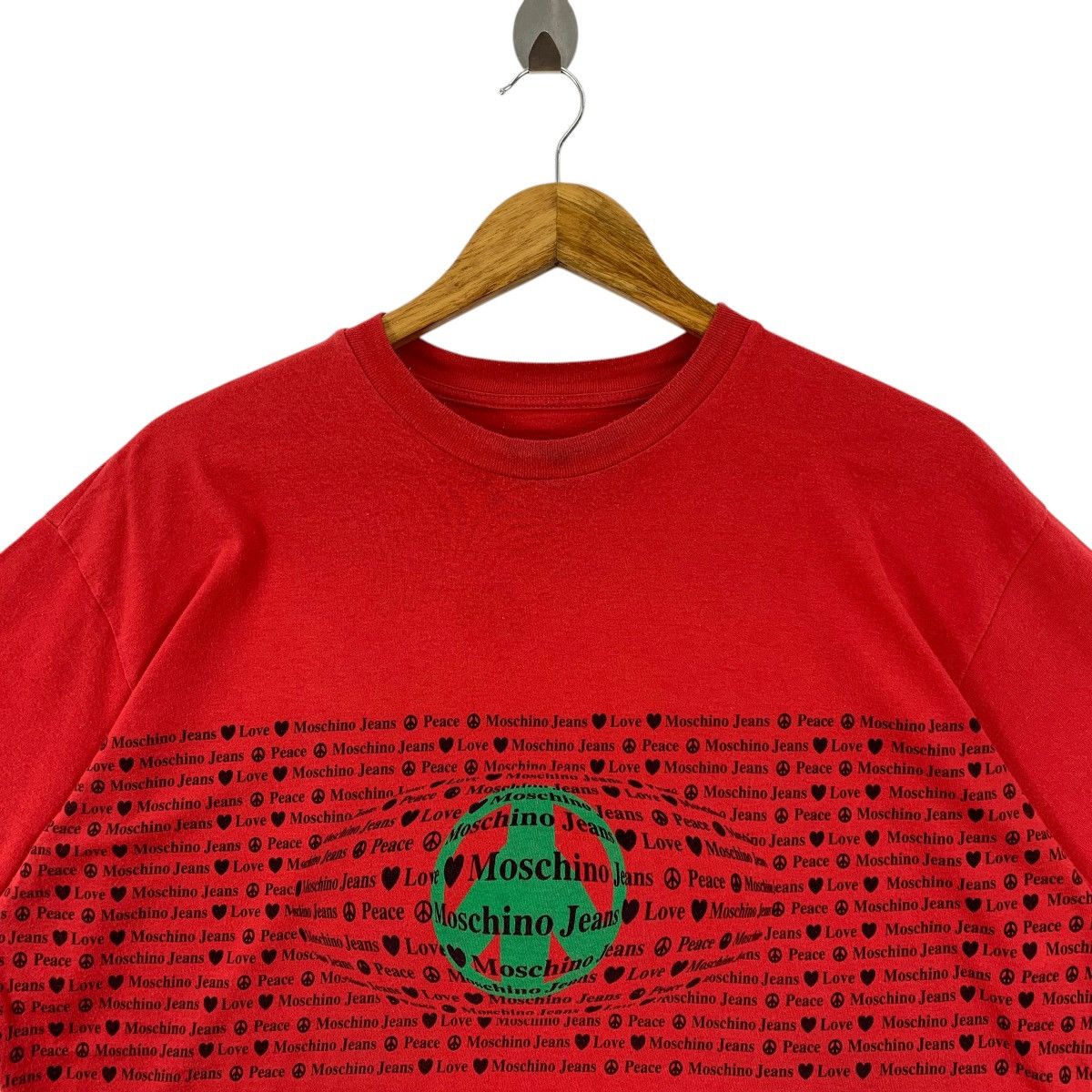Moschino × Vintage Vintage MOSCHINO JEANS spellout printed designer tee Size US L / EU 52-54 / 3 - 2 Thumbnail