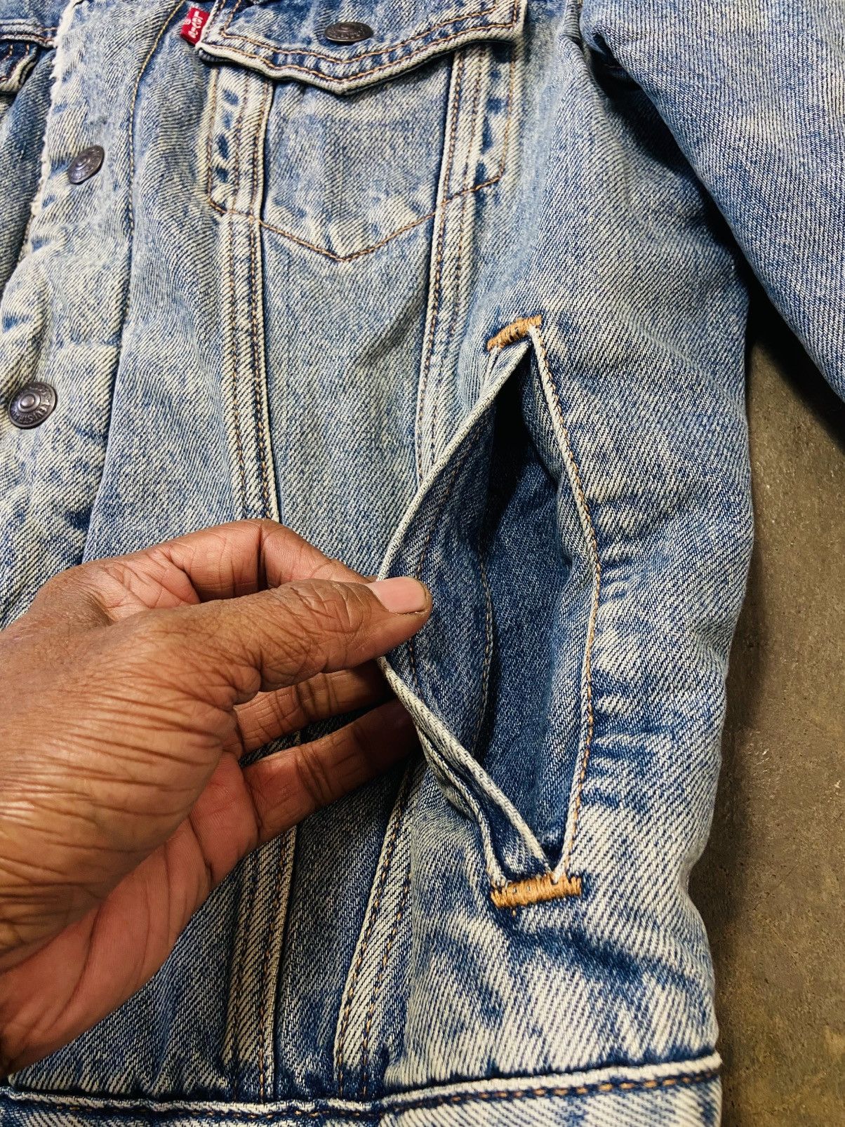 Levi's Levis Sherpa Lined Snap Button Trucker Jacket Size US S / EU 44-46 / 1 - 7 Thumbnail