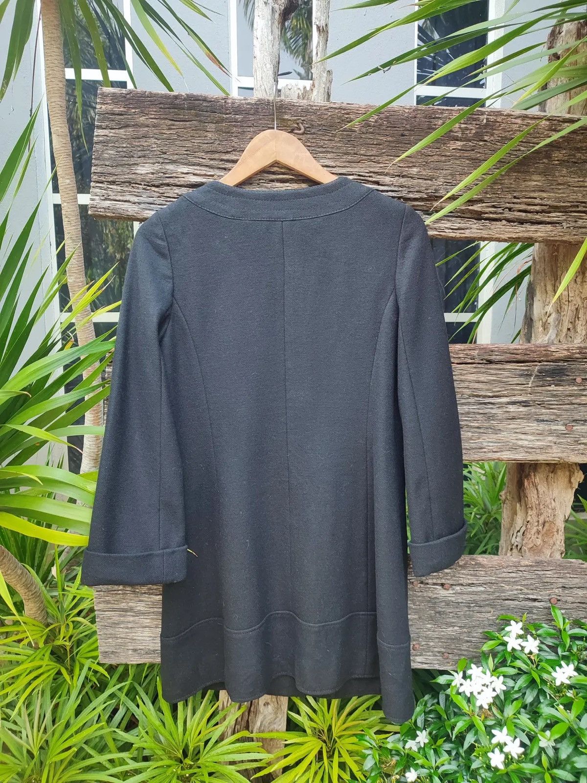 Sonia Rykiel Sonia Rykiel Wool Blend Star-Lined Coat – Made in France Size S / US 4 / IT 40 - 5 Thumbnail