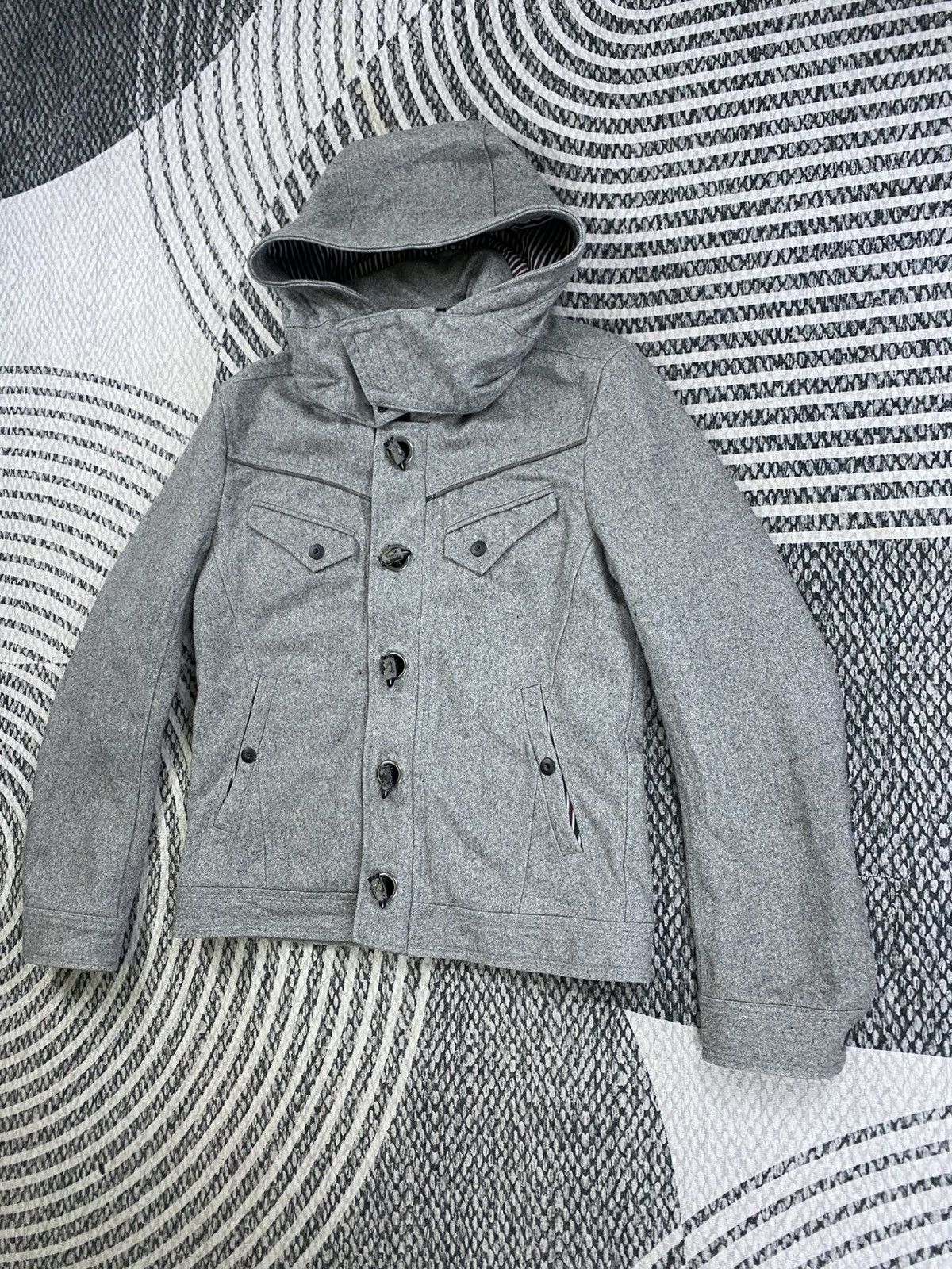 HIDEAWAYS Vintage HIDEAWAYS Hooded Peacoat Heavy Jacket Size US M / EU 48-50 / 2 - 4 Thumbnail