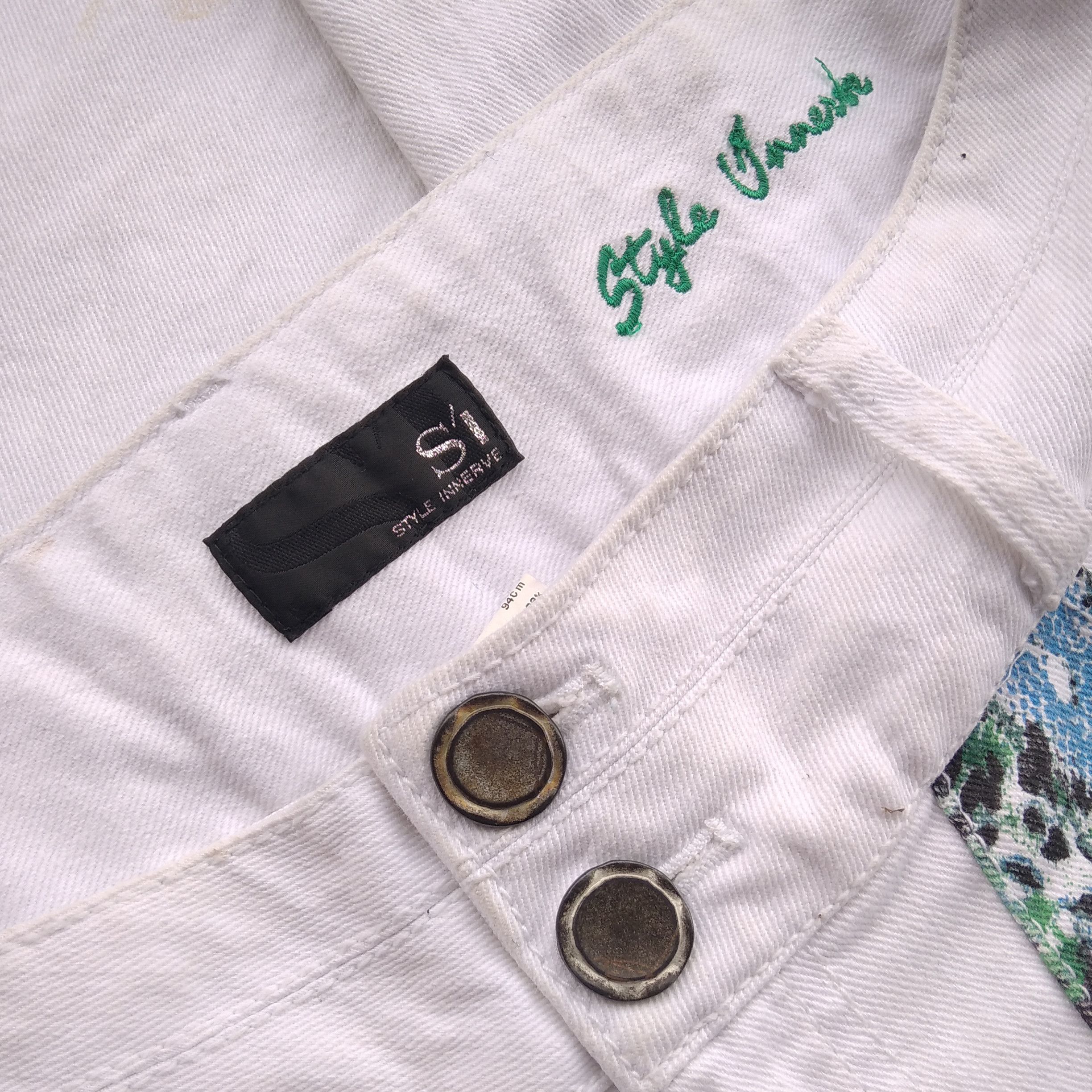Le Grande Bleu (L.G.B.) Vintage y2k S'I Japanese Brand Leopard Printed Skinny Jeans Size US 27 - 3 Thumbnail