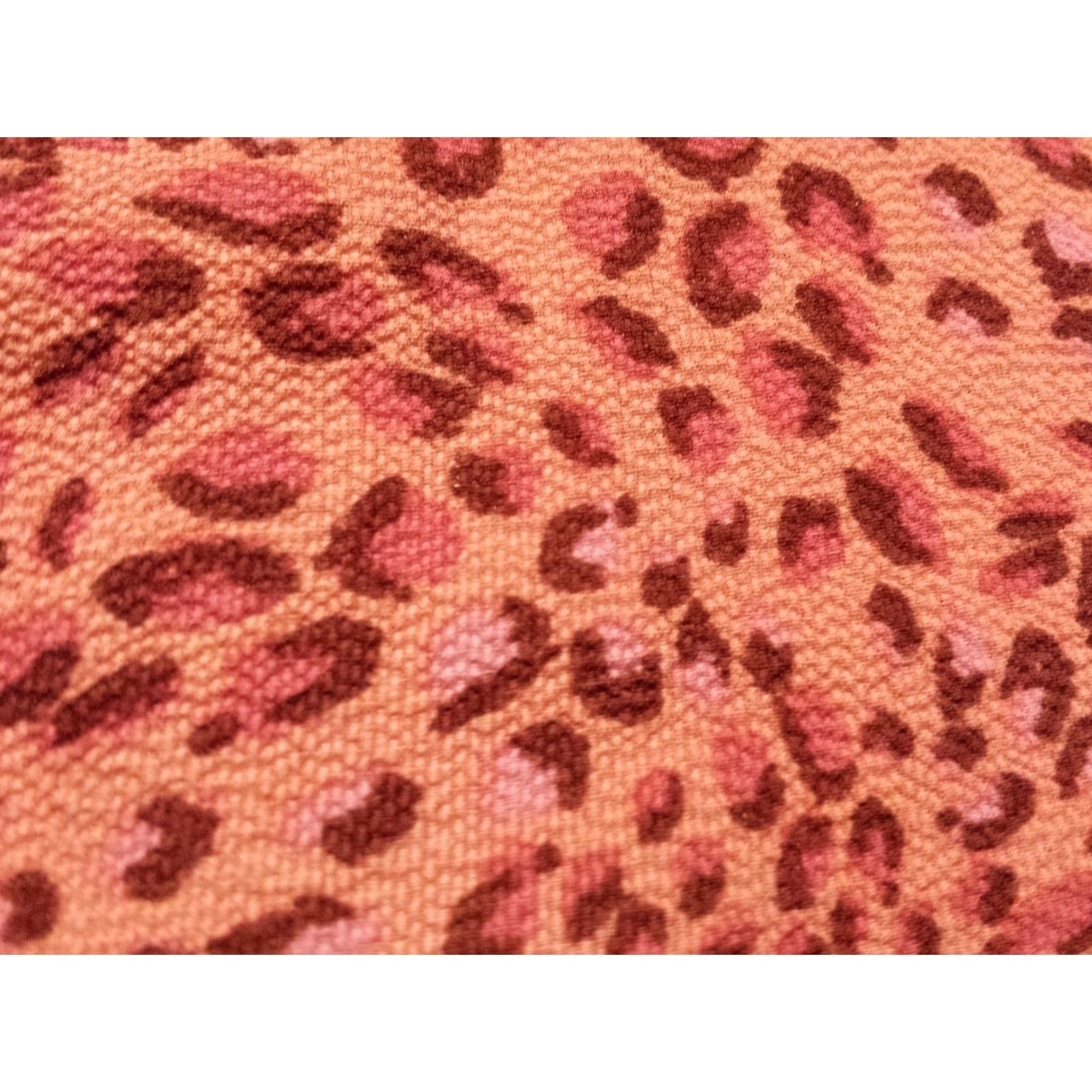Vintage Zac & Rachel Womens Small Shirt Long Sleeve Collared Pink Animal Print V-Neck Size S / US 4 / IT 40 - 4 Thumbnail