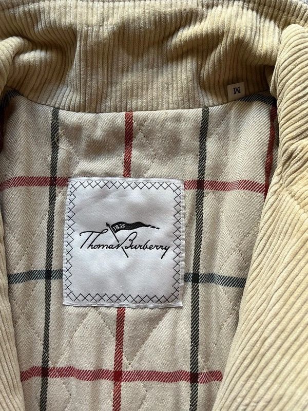 Burberry Thomas Burberry Plaid Lining Coat Corduroy Size M Beige Size US M / EU 48-50 / 2 - 4 Thumbnail