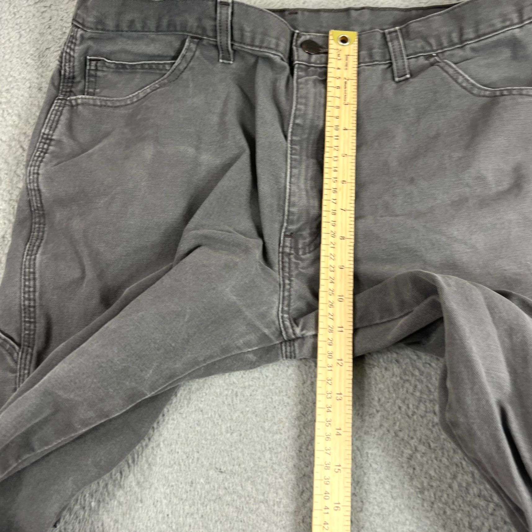 Dickies VTG Dickies Pants Mens 36x30 Gray Canvas Carpenter Work Jeans 5-Pocket Regular Straight Mens Size US 36 / EU 52 - 4 Thumbnail
