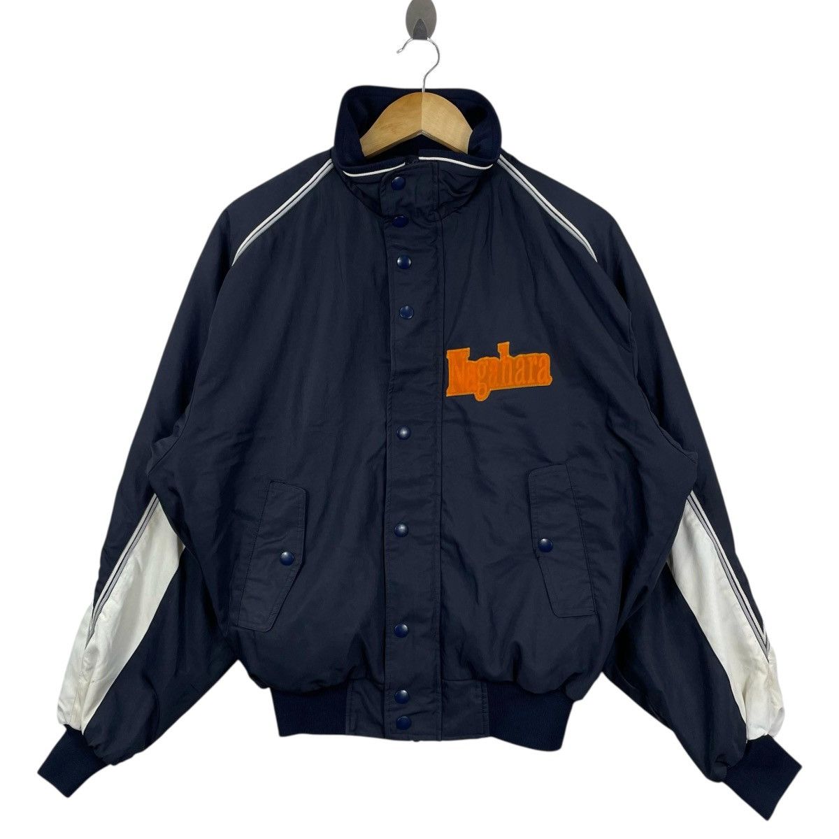 MLB × Mizuno Vintage Nagahara Baseball Mizuno Bomber Jacket Size US L / EU 52-54 / 3 - 2 Thumbnail