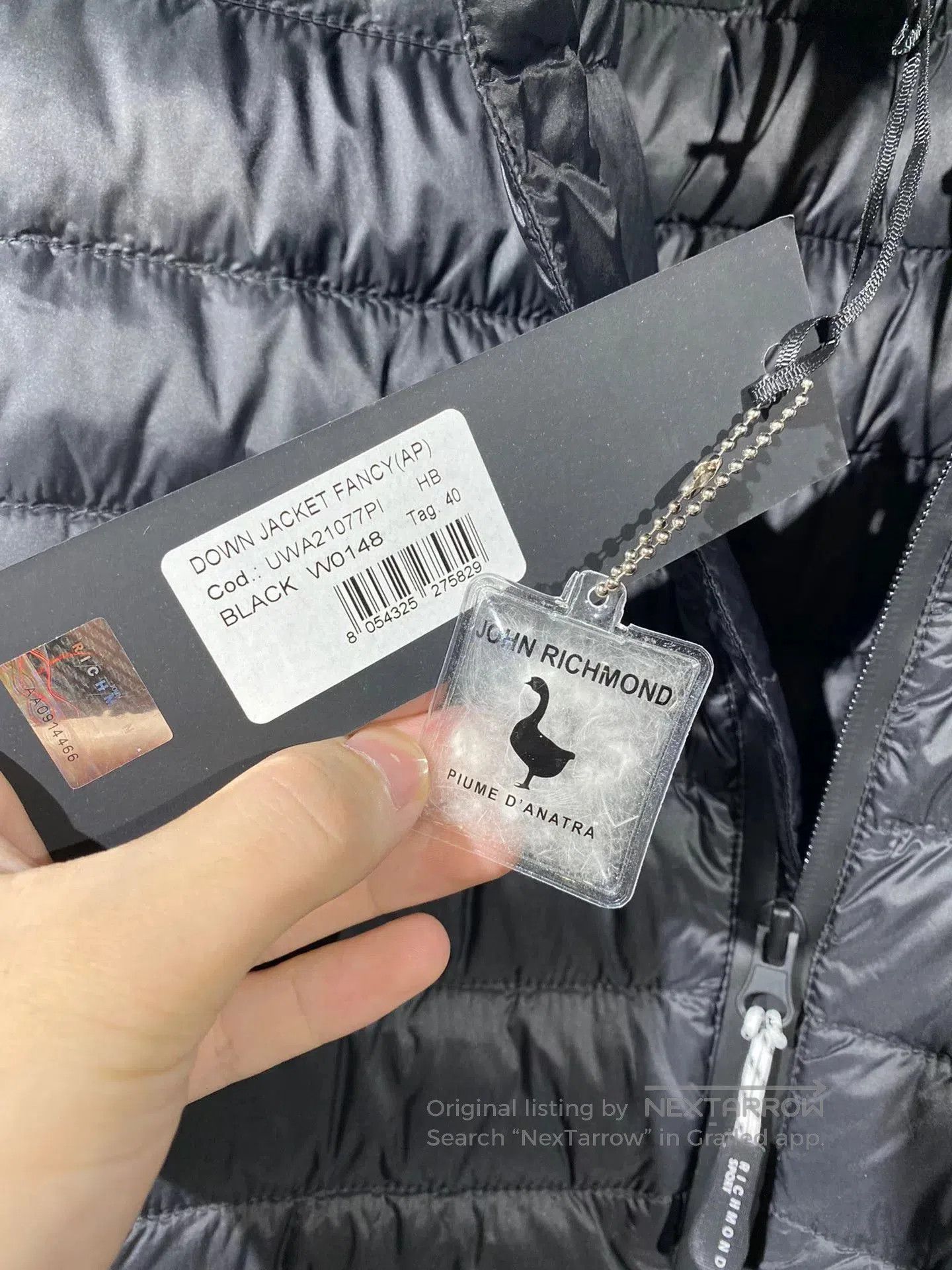 John Richmond richmond gray down jacket for men. Size US M / EU 48-50 / 2 - 7 Thumbnail
