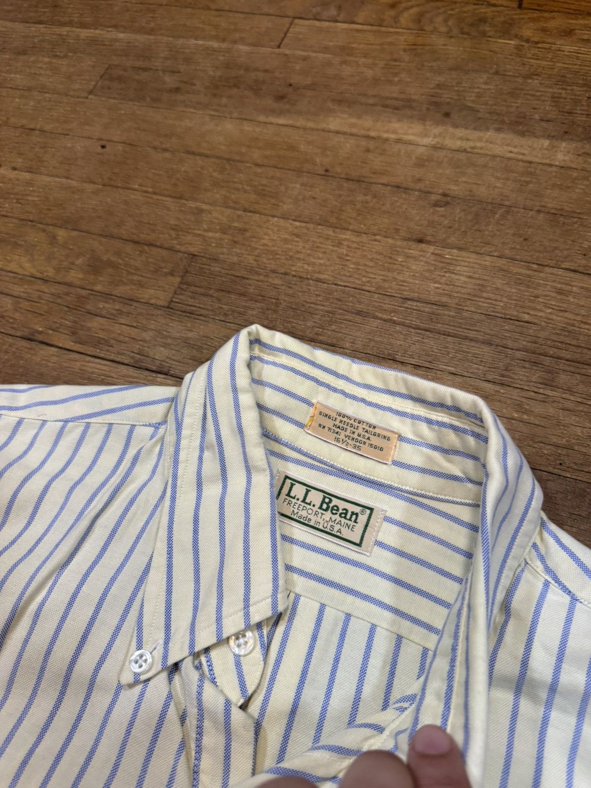 L.L. Bean Vintage L.L. Bean Striped Button Up Shirt Size US XL / EU 56 / 4 - 3 Thumbnail