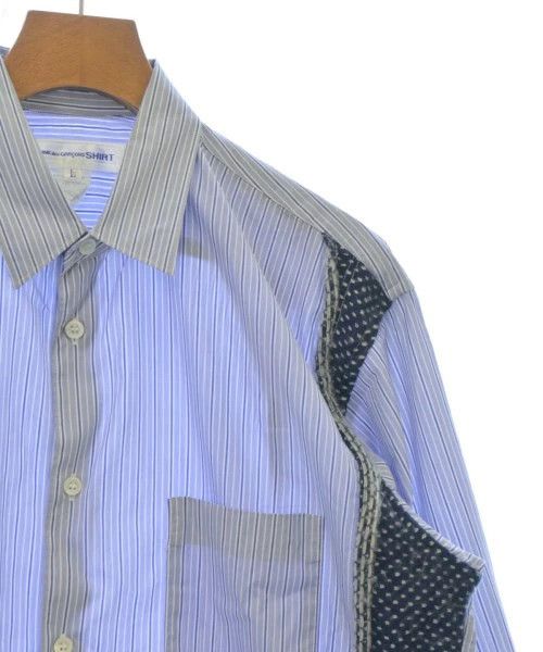Comme des Garcons SHIRT Shirt Cotton Stripes Chest Pocket Long Sleeve Blue Size US L / EU 52-54 / 3 - 4 Thumbnail