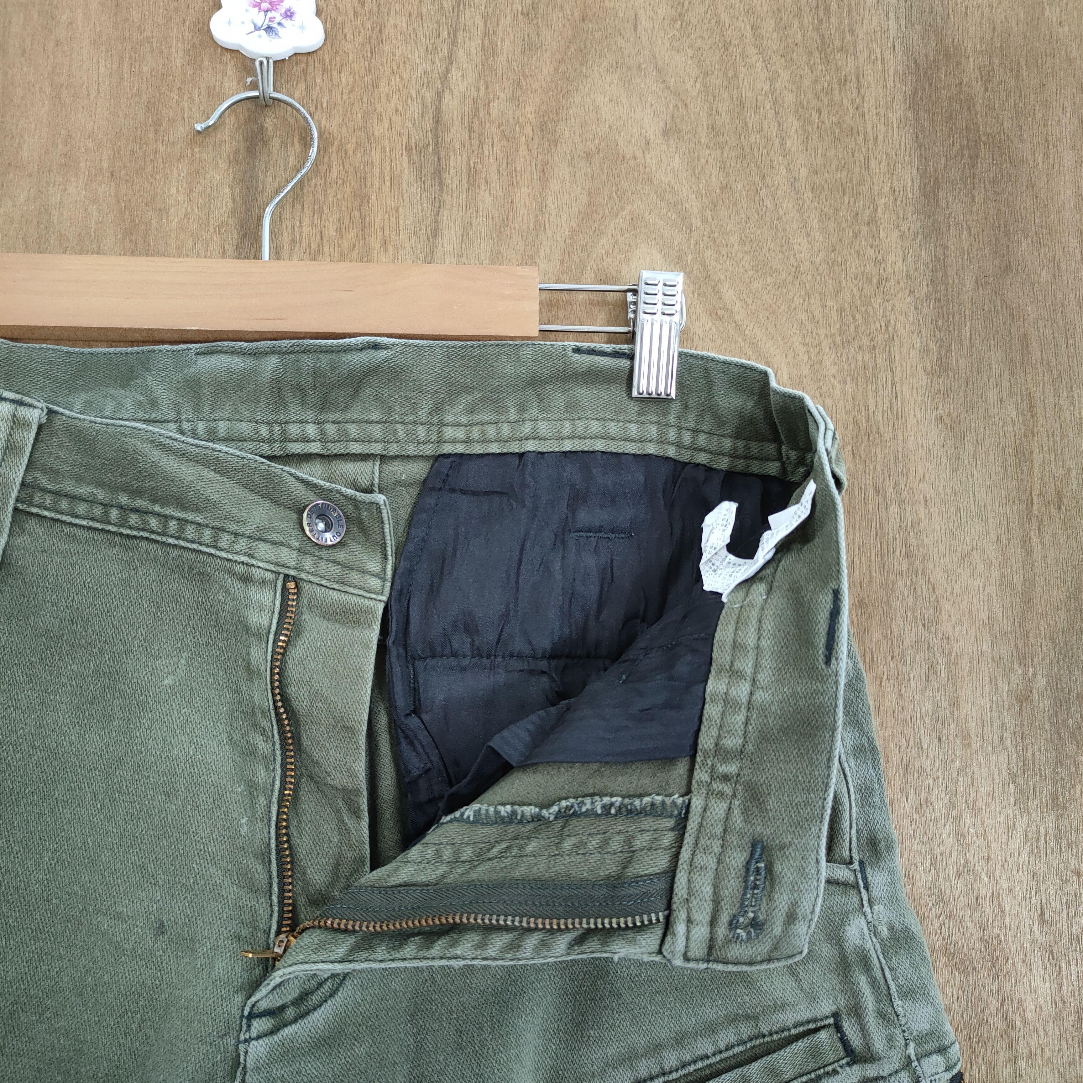 Japanese Brand VINTAGE JAPANESE FADED DOUBLE KNEE CARGO PANTS Size US 30 / EU 46 - 10 Thumbnail