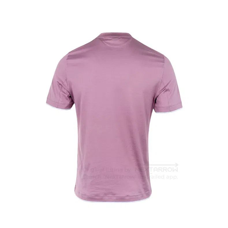 Brunello Cucinelli Brunello Cucinelli Men's Solid Color Mock Two-Piece T-Shir Size US XS / EU 42 / 0 - 2 Thumbnail