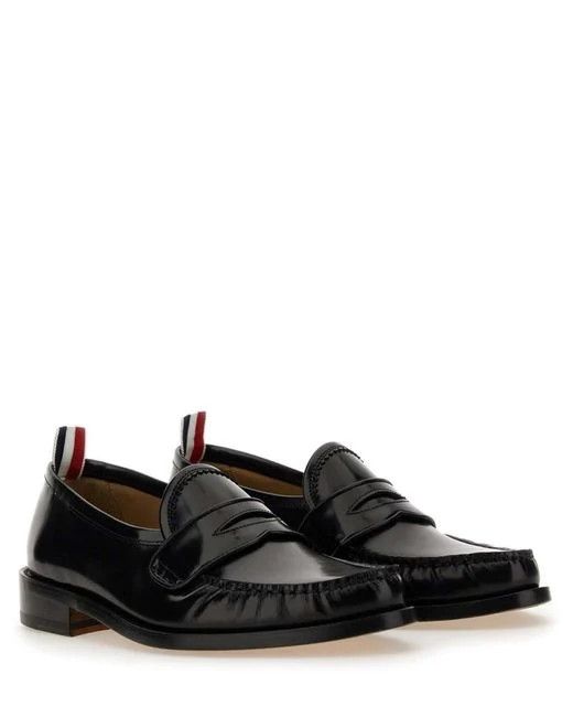 Thom Browne o1s22i1n0924 Loafers Pleated in Black Size US 9 / IT 39 - 4 Thumbnail