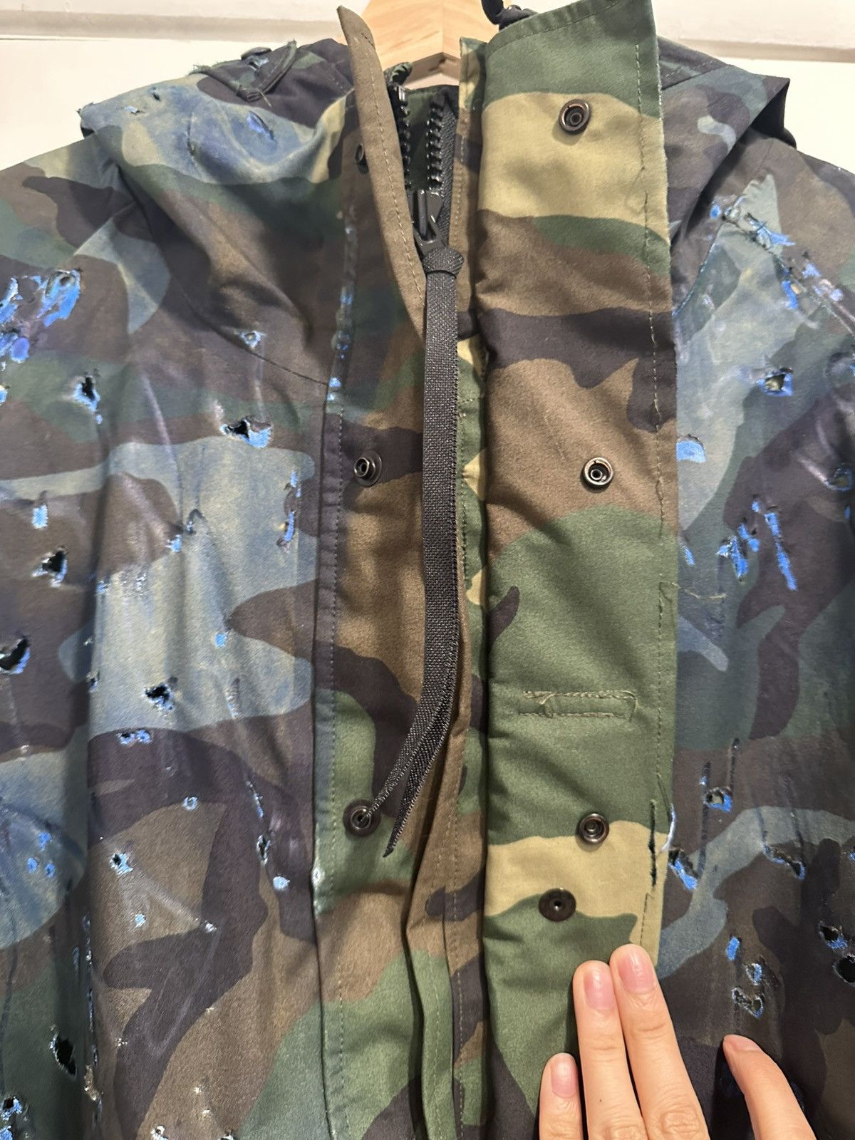 Les Six Les Six Destroyed Painted Parka Size US L / EU 52-54 / 3 - 5 Thumbnail