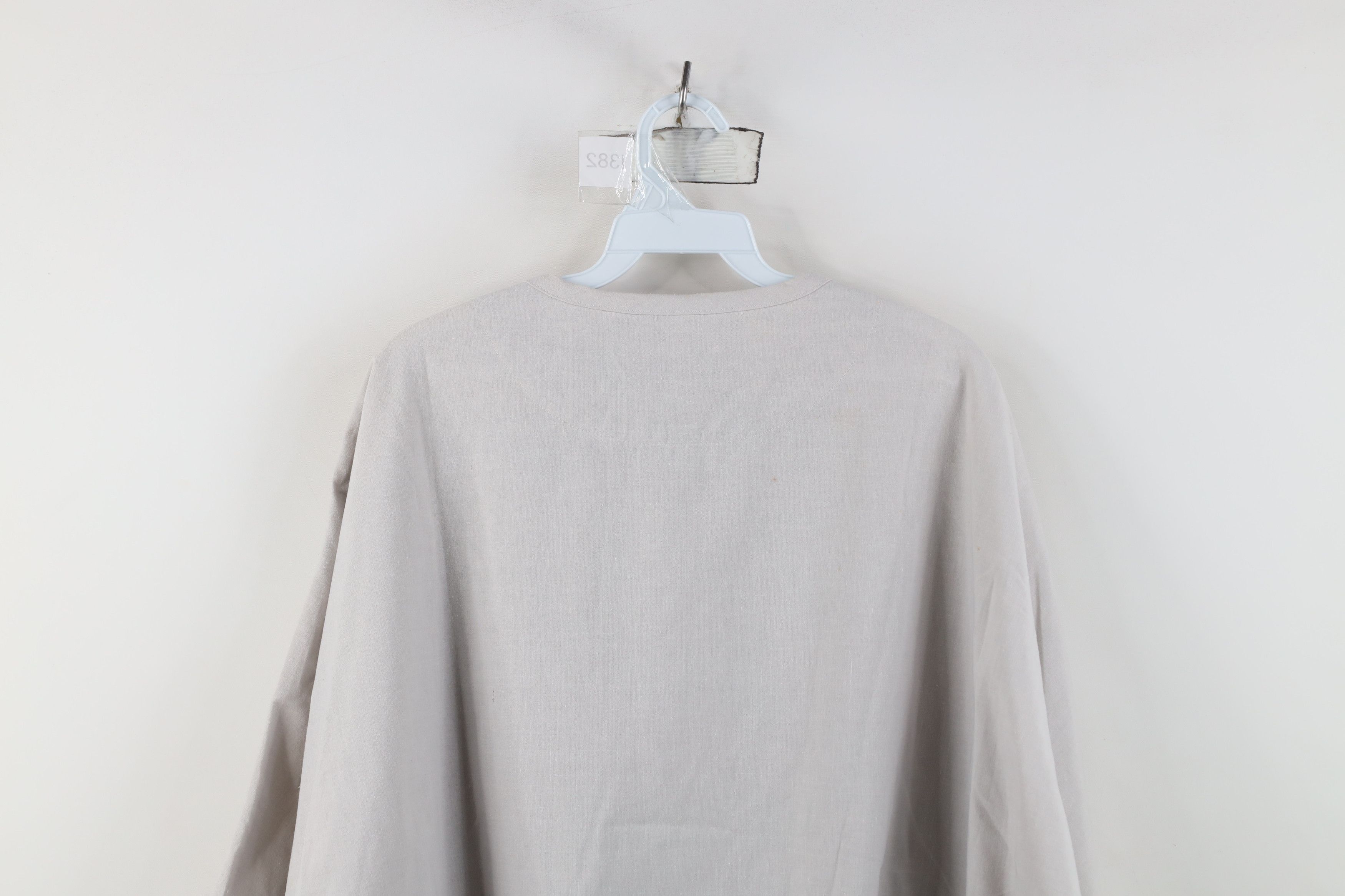 Vintage Vintage 80s 90s Streetwear Pullover Henley T-Shirt Gray Size US XL / EU 56 / 4 - 12 Thumbnail