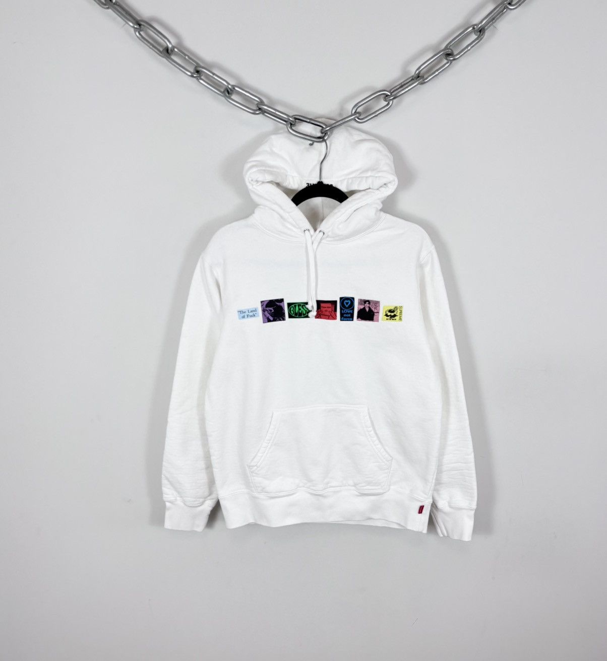 Supreme Supreme Bless The Land Of Fuck White Hoodie Sweatshirt Size US S / EU 44-46 / 1 - 1 Thumbnail