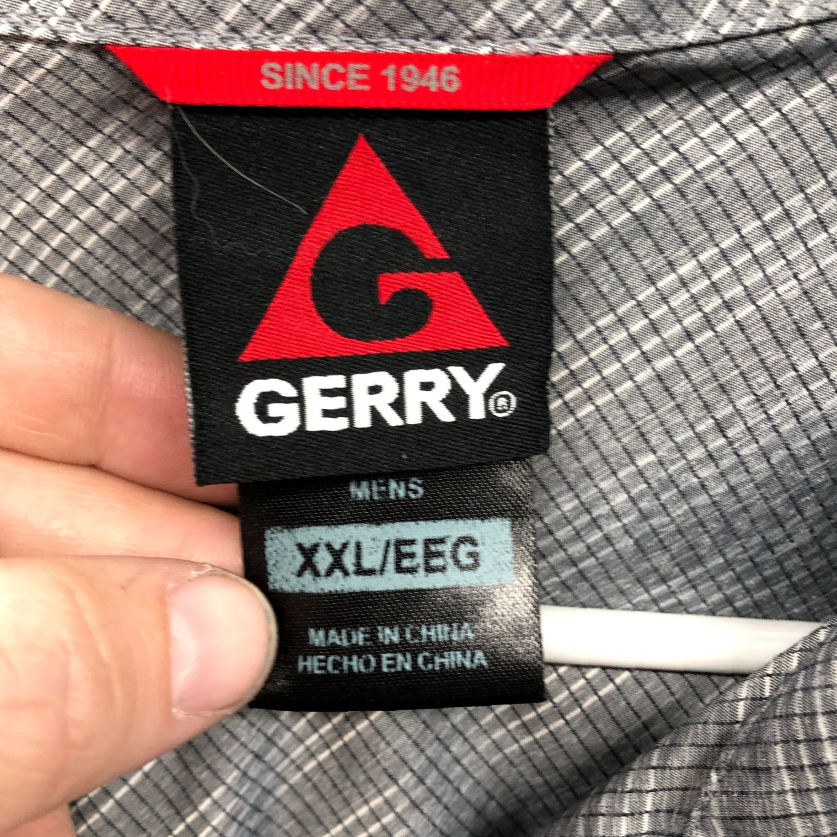 Vintage Gerry Shirt XXL Mens Gray Short Sleeve Spread Collar Shirt Size US XXL / EU 58 / 5 - 4 Thumbnail