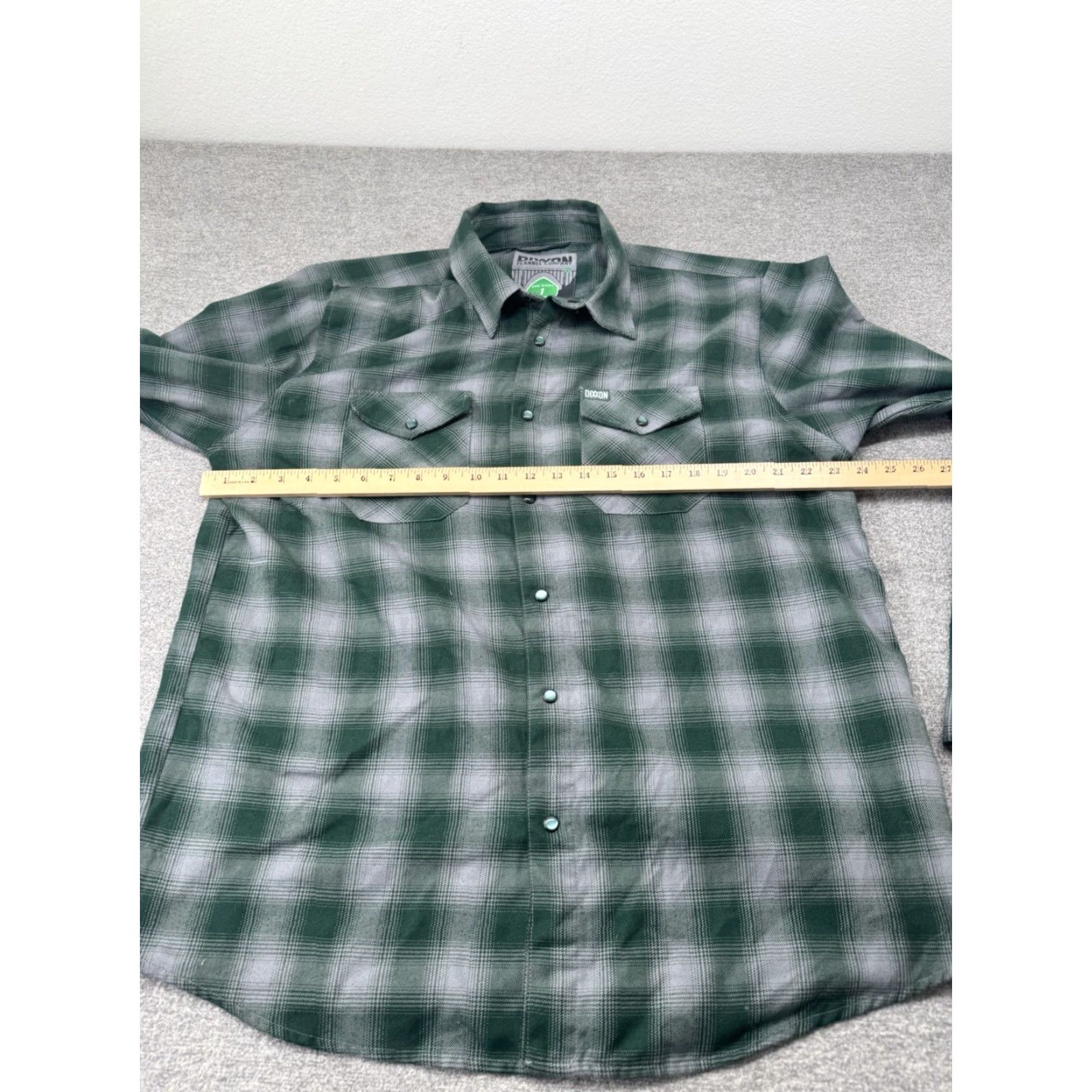 Vintage Dixxon Flannel Company The Bixby 1 Green Gray Long Sleeve Shirt Men’s XL Plaid Button-Up Size US XL / EU 56 / 4 - 5 Thumbnail