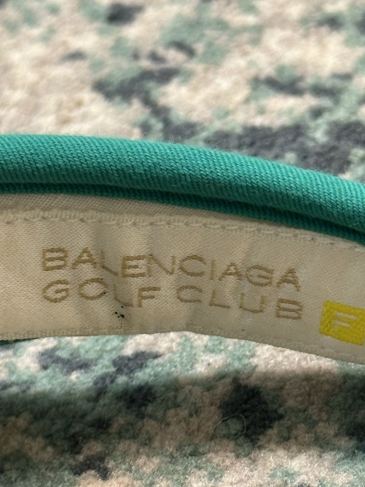 Balenciaga 1990 - Balenciaga BB Logo Visor Hats (Turquoise) Size ONE SIZE - 7 Thumbnail