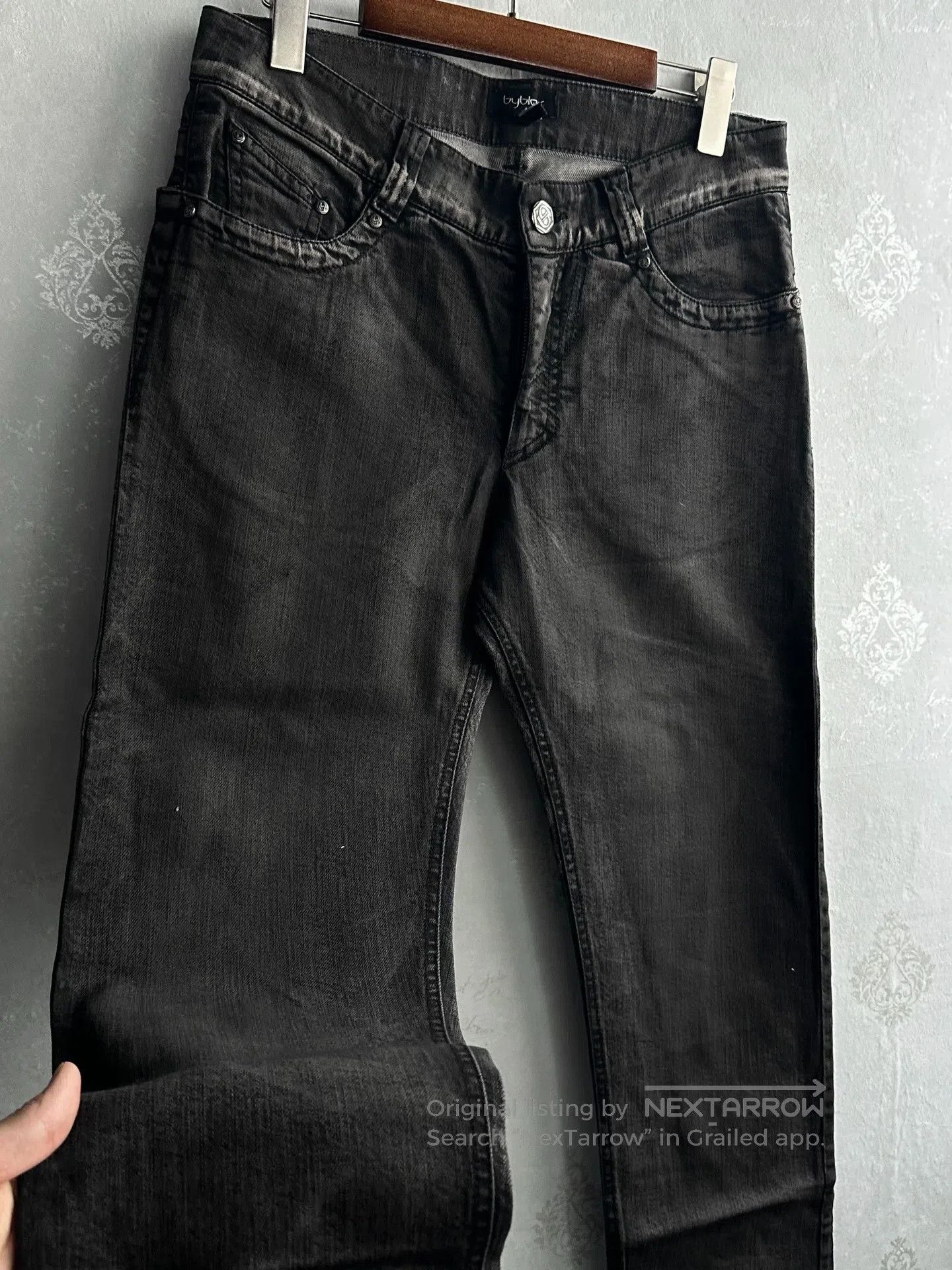 Byblos byblos Water-washed, aged denim jeans| Size US 30 / EU 46 - 3 Thumbnail