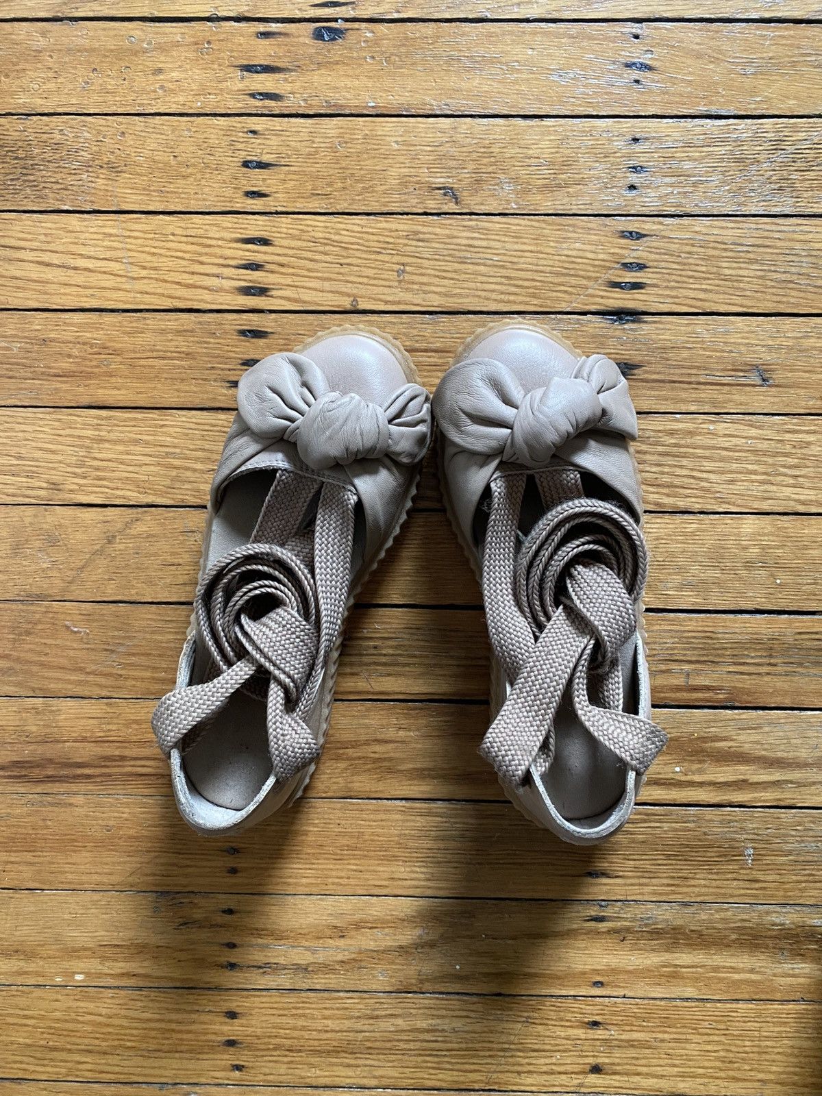 Fenty × Puma Fenty x Puma Ballet Lace Up Platform Sneaker Size US 6 / IT 36 - 4 Thumbnail