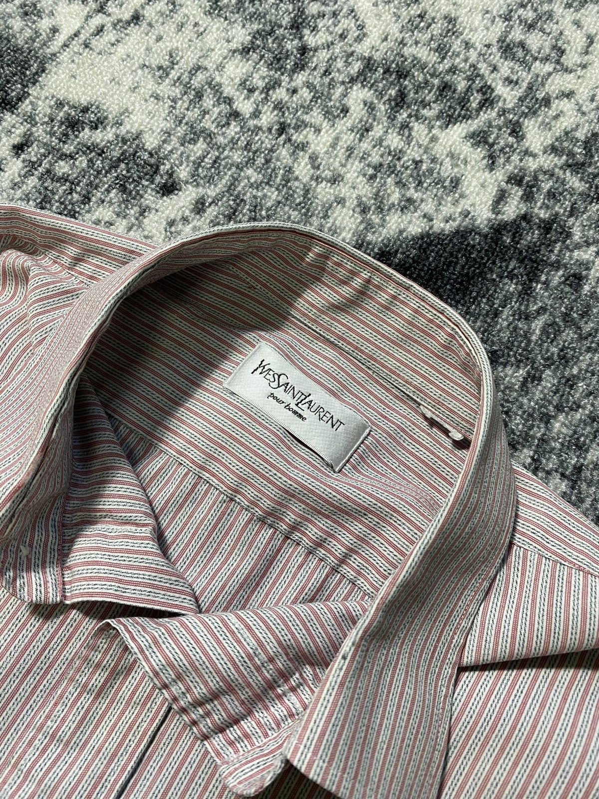 Yves Saint Laurent Vintage YSL Classic Shirt Button Ups Long Sleeve Size US L / EU 52-54 / 3 - 3 Thumbnail