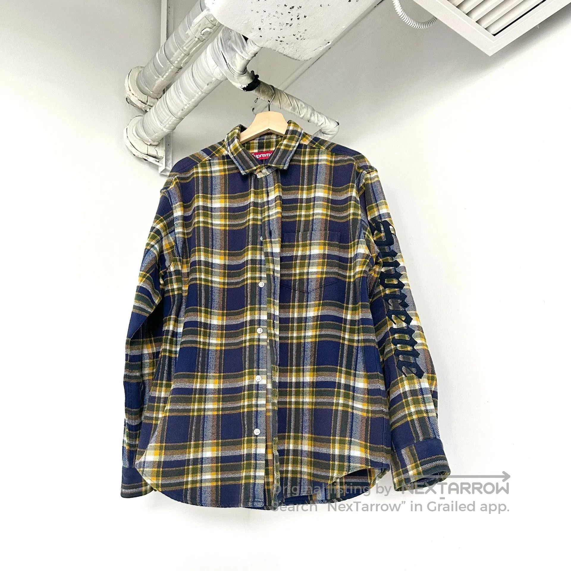 Supreme Supreme Old English Plaid Flannel Shirt. Size US M / EU 48-50 / 2 - 1 Thumbnail