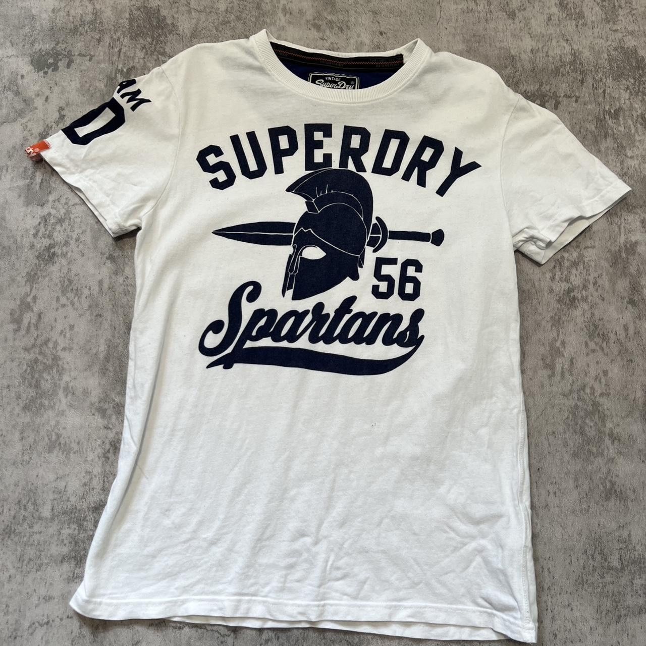 Superdry Superdry Spartans white and blue cotton t-shirt rap hip hop Size US M / EU 48-50 / 2 - 1 Thumbnail
