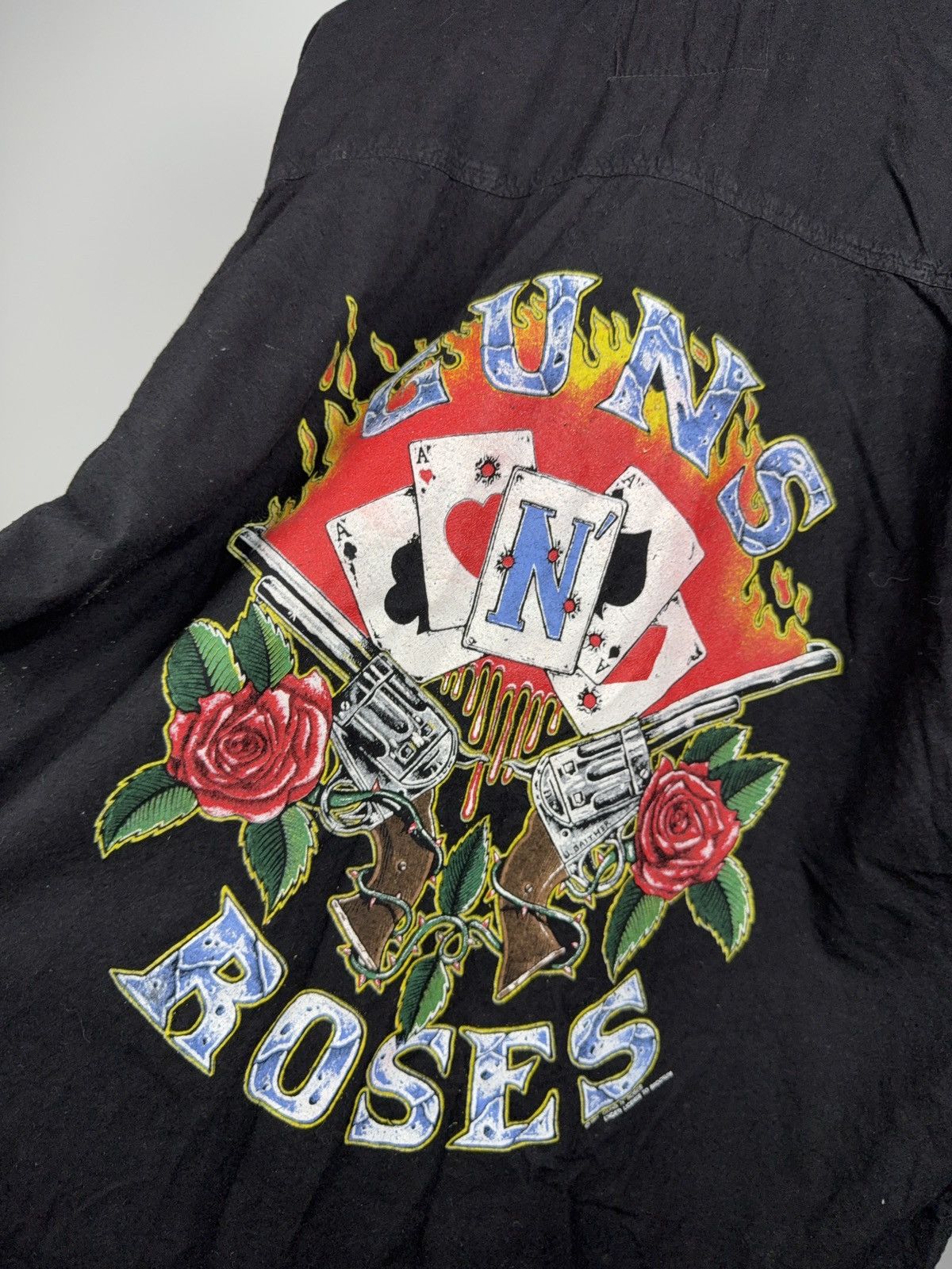Guns N' Roses 1991 Guns N Roses Big Logo Shirt Rock Band Overshirt Black Size US XL / EU 56 / 4 - 18 Thumbnail