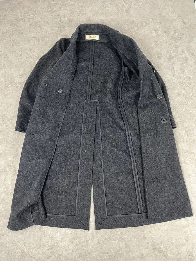 Marni AW2013 Marni Dark Grey Wool Classy Long Coat Size S / US 4 / IT 40 - 8 Thumbnail