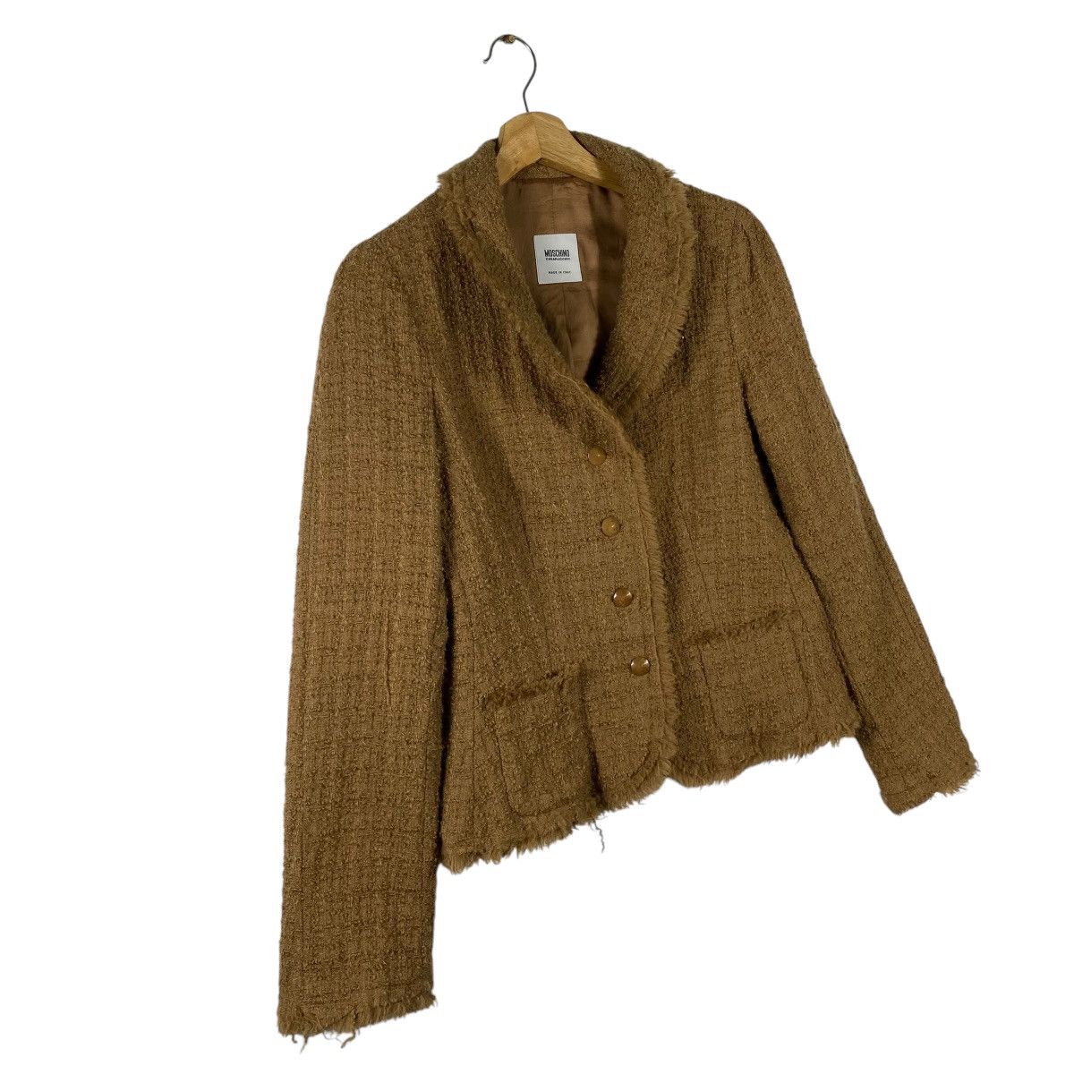 Moschino Moschino Cheap And Chic Wool Button Jacket Brown Colour Size M / US 6-8 / IT 42-44 - 2 Thumbnail