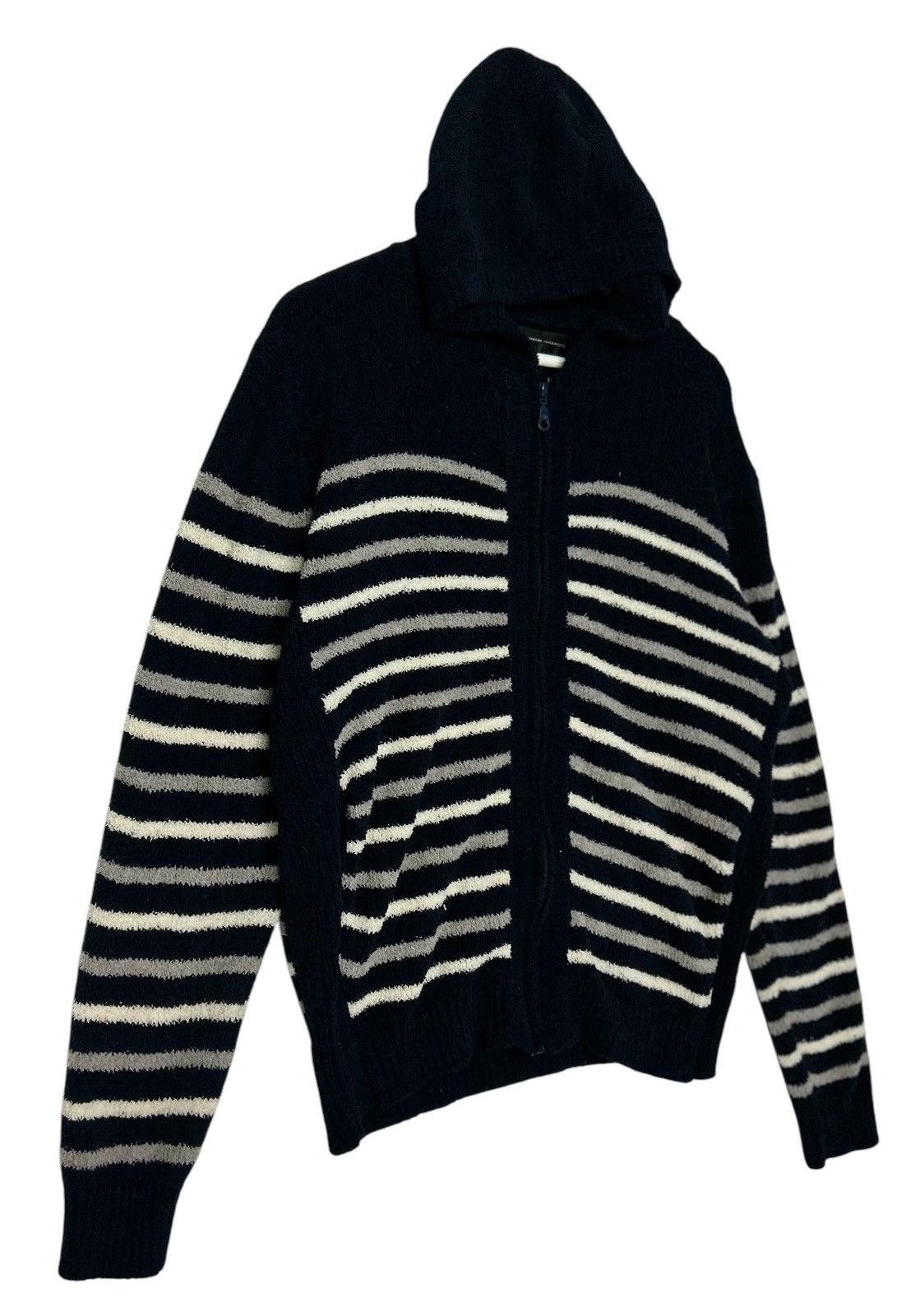 Japanese Brand × Kansai Yamamoto 🔥💥 KANSAI YAMAMOTO Sweatshirt Zipper Up Fleece Stripped Size US L / EU 52-54 / 3 - 5 Thumbnail