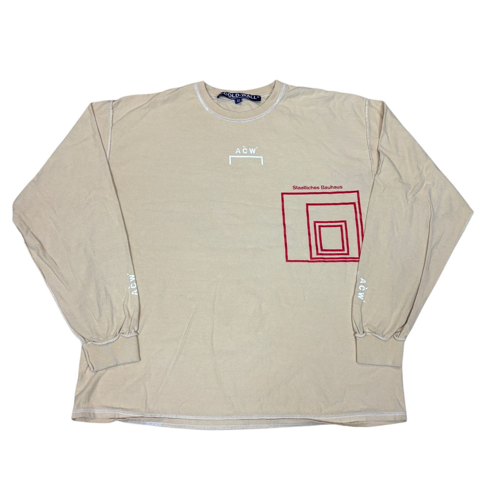 A-Cold-Wall B Staatliches Bauhaus L/S Shirt Men's XL Rare