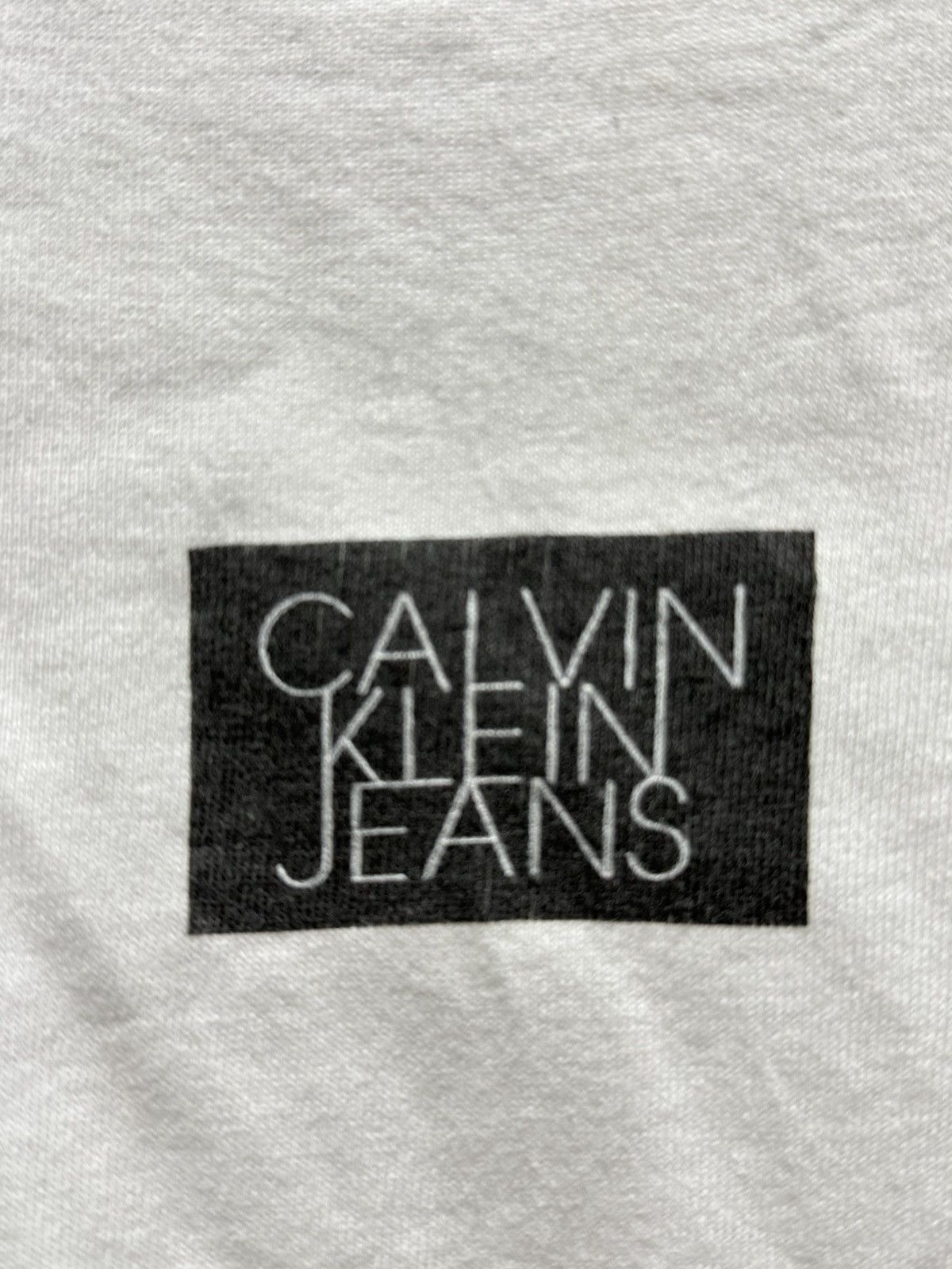 Calvin Klein × Vintage Vintage 90s Calvin Klein Jeans Box Canter Usa Tee Size US M / EU 48-50 / 2 - 5 Thumbnail
