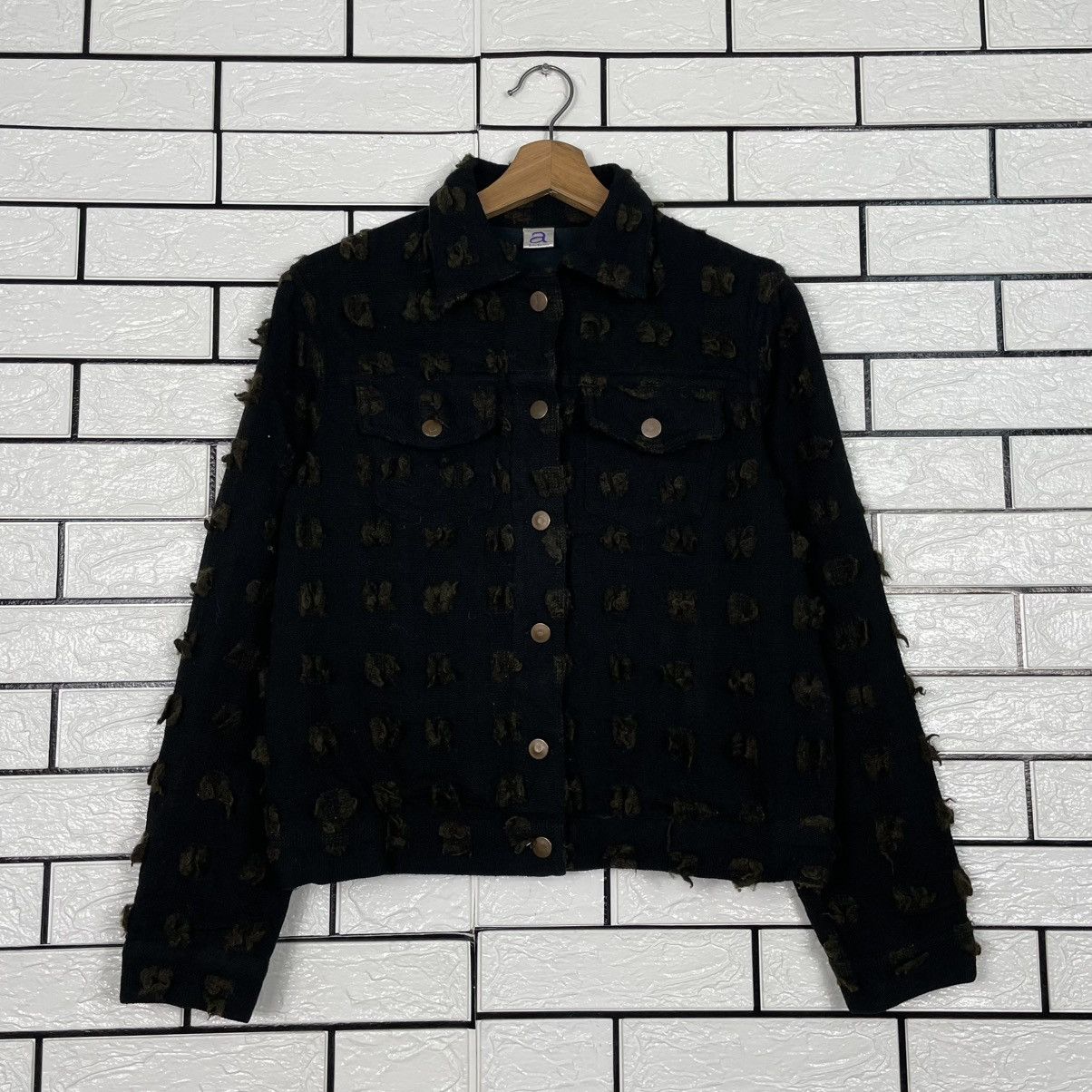Japanese Brand Arti Balafon Textured Design Women Jacket Size M / US 6-8 / IT 42-44 - 1 Thumbnail