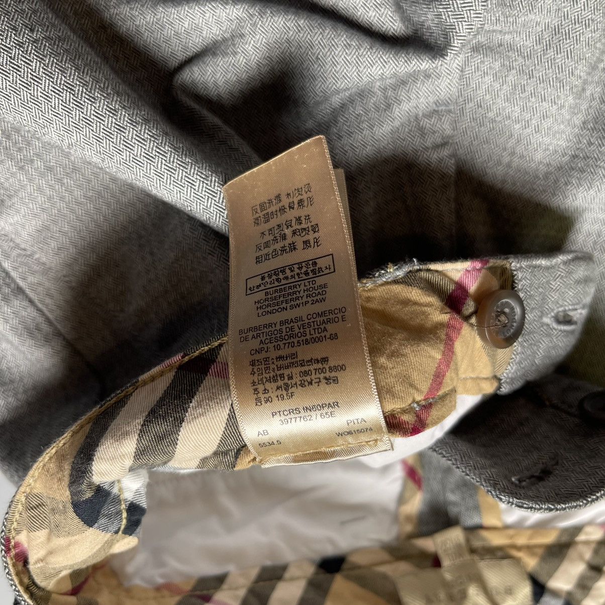 Burberry × Vintage BURBERRY LONDON GREY PANTS SIZE W31/L32 Size US 31 - 7 Thumbnail