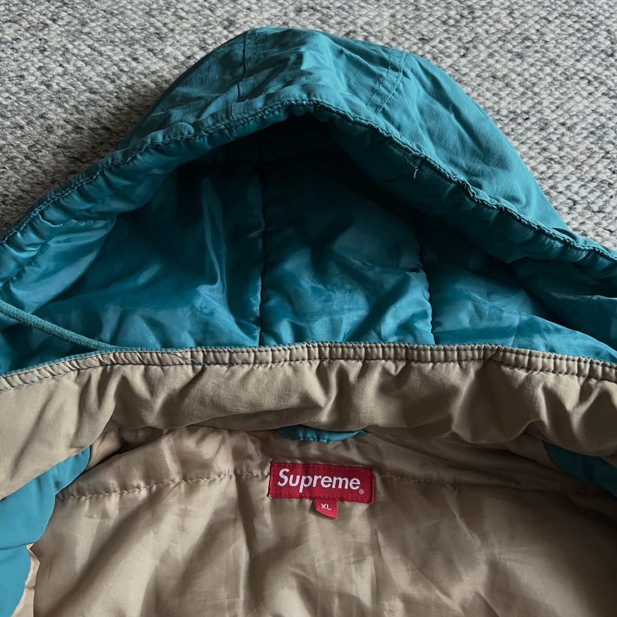 Supreme Supreme XL Men Sideline Parka Turquoise Button Hooded Jacket Size US XL / EU 56 / 4 - 4 Thumbnail