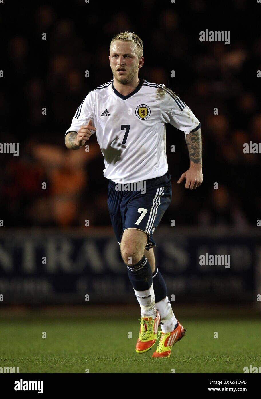 Adidas SCOTLAND 2011 2013 AWAY FOOTBALL SHIRT SOCCER JERSEY Size US L / EU 52-54 / 3 - 9 Thumbnail