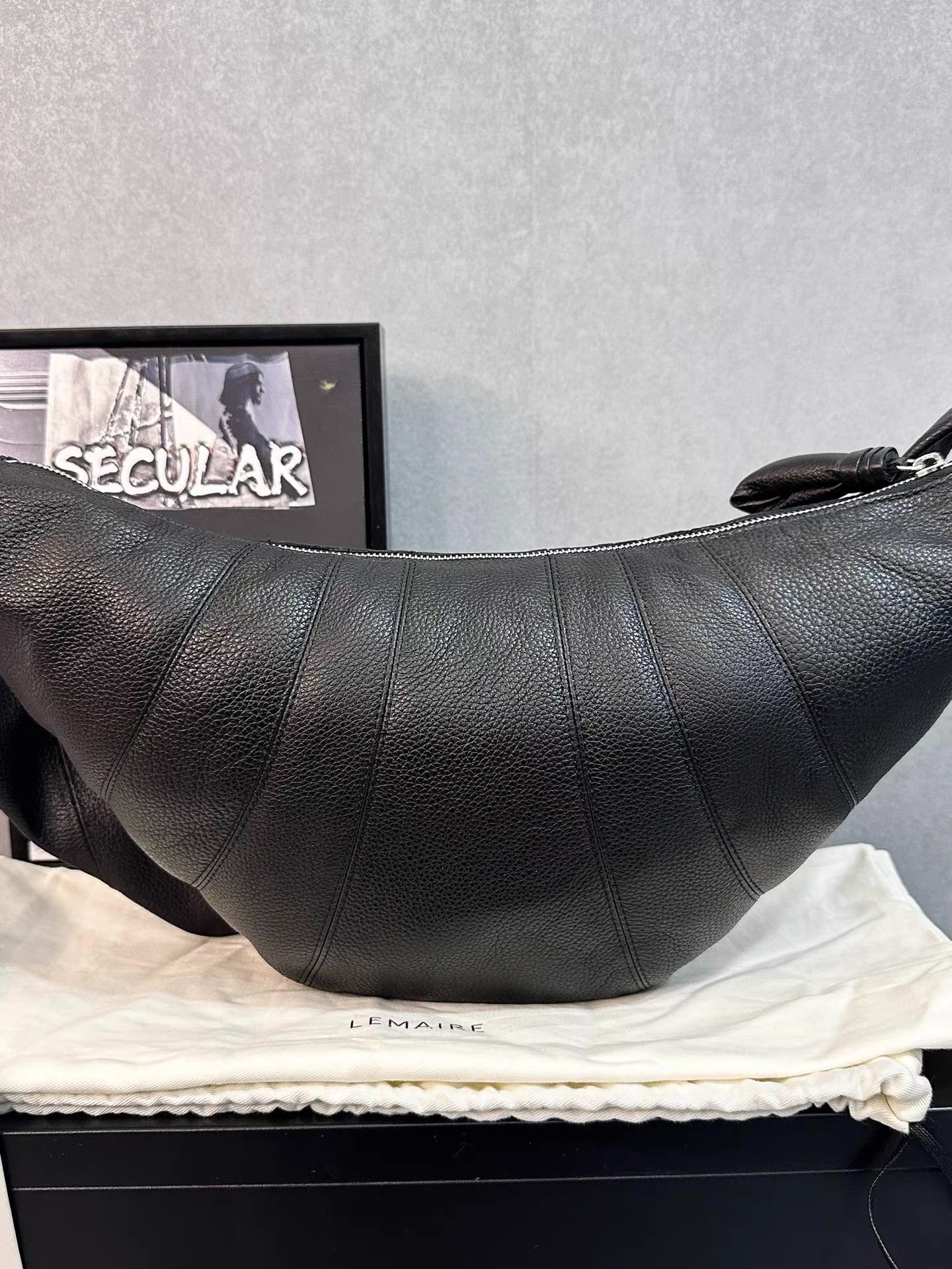 Lemaire Lemaire Medium Black Croissant Bag K34 Size ONE SIZE - 2 Thumbnail