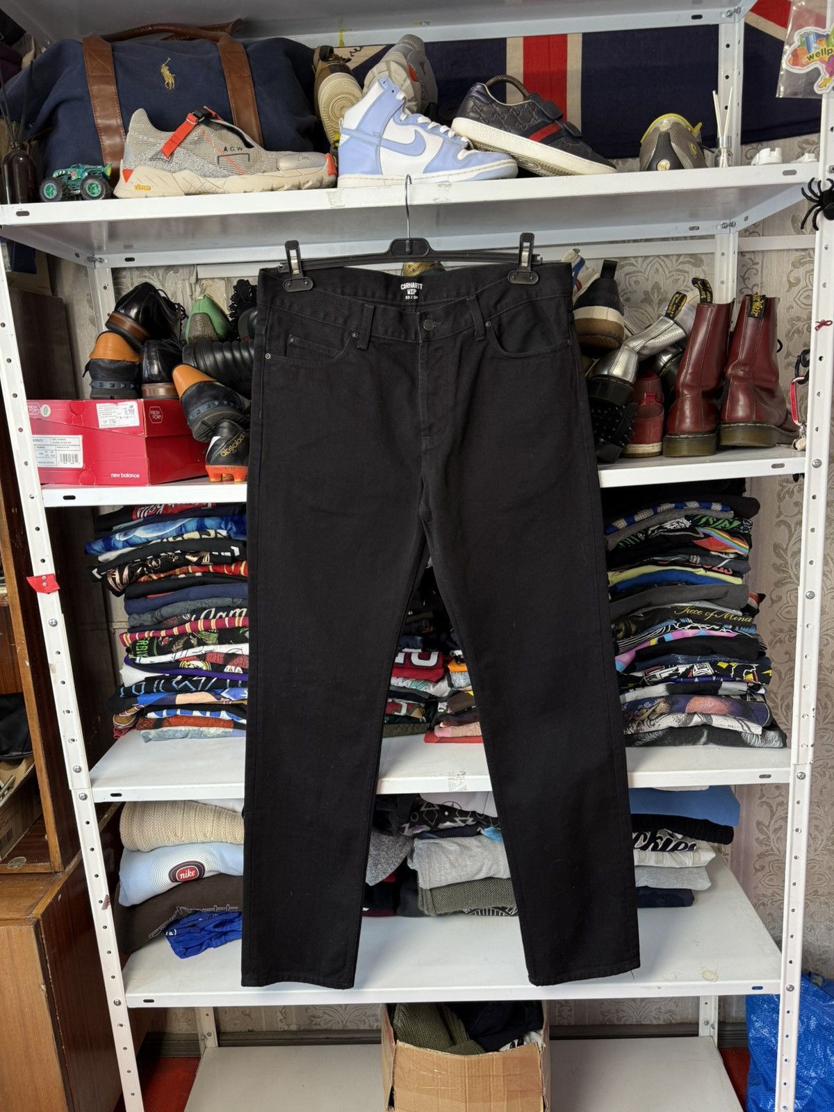 Carhartt Vintage Carhartt Wip Black Jeans Cargo Y2K Size US 34 / EU 50 - 18 Thumbnail