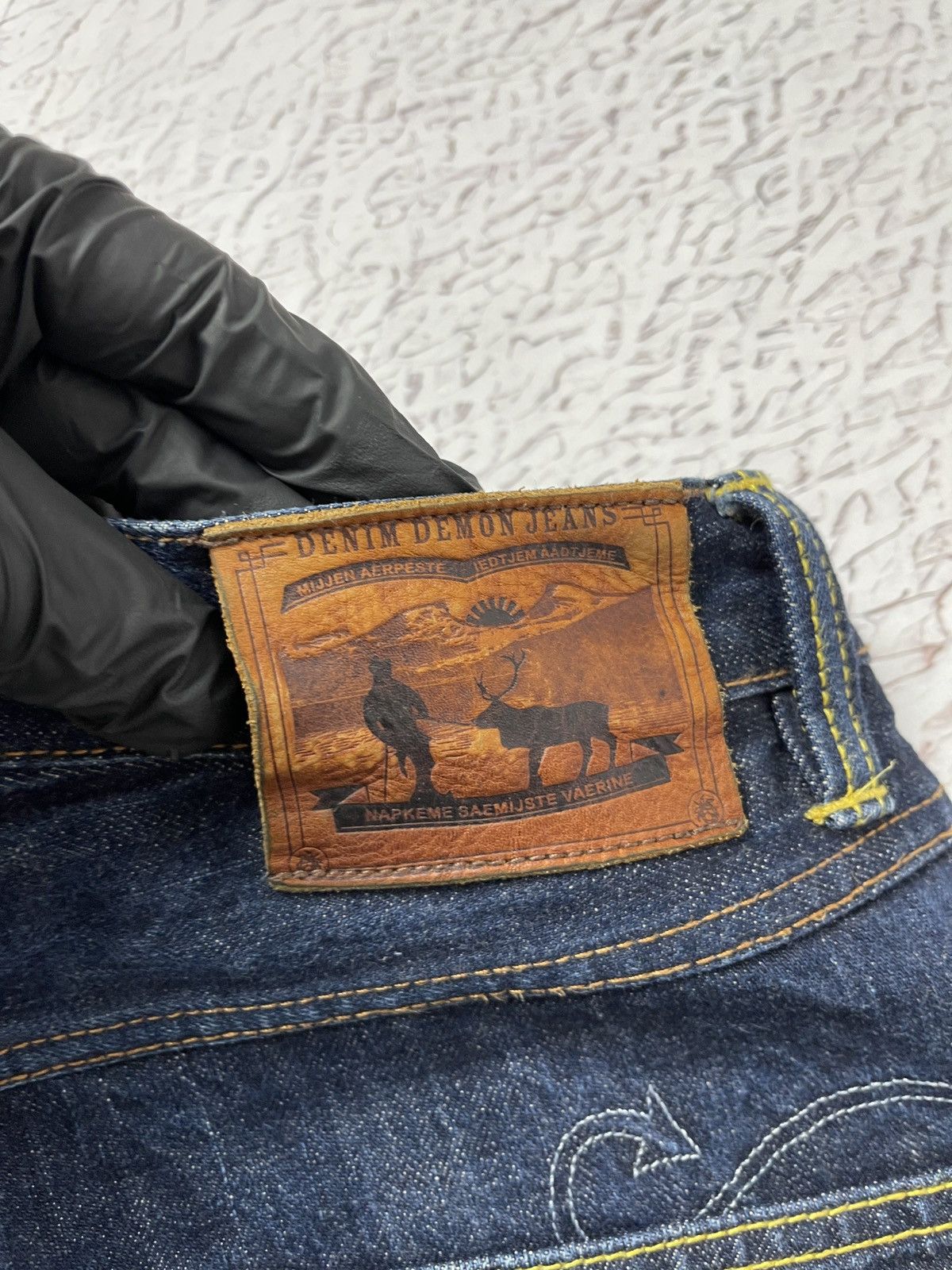 Denim Demon Aktiebolaget Denim Demon AAJJA Raw Selvedge Blue Jeans Men’s Size US 31 - 19 Thumbnail