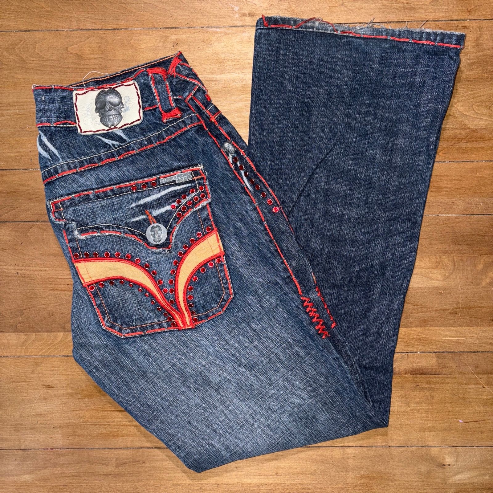 Vintage Laguna Beach Angel Flare Jeans | Grailed