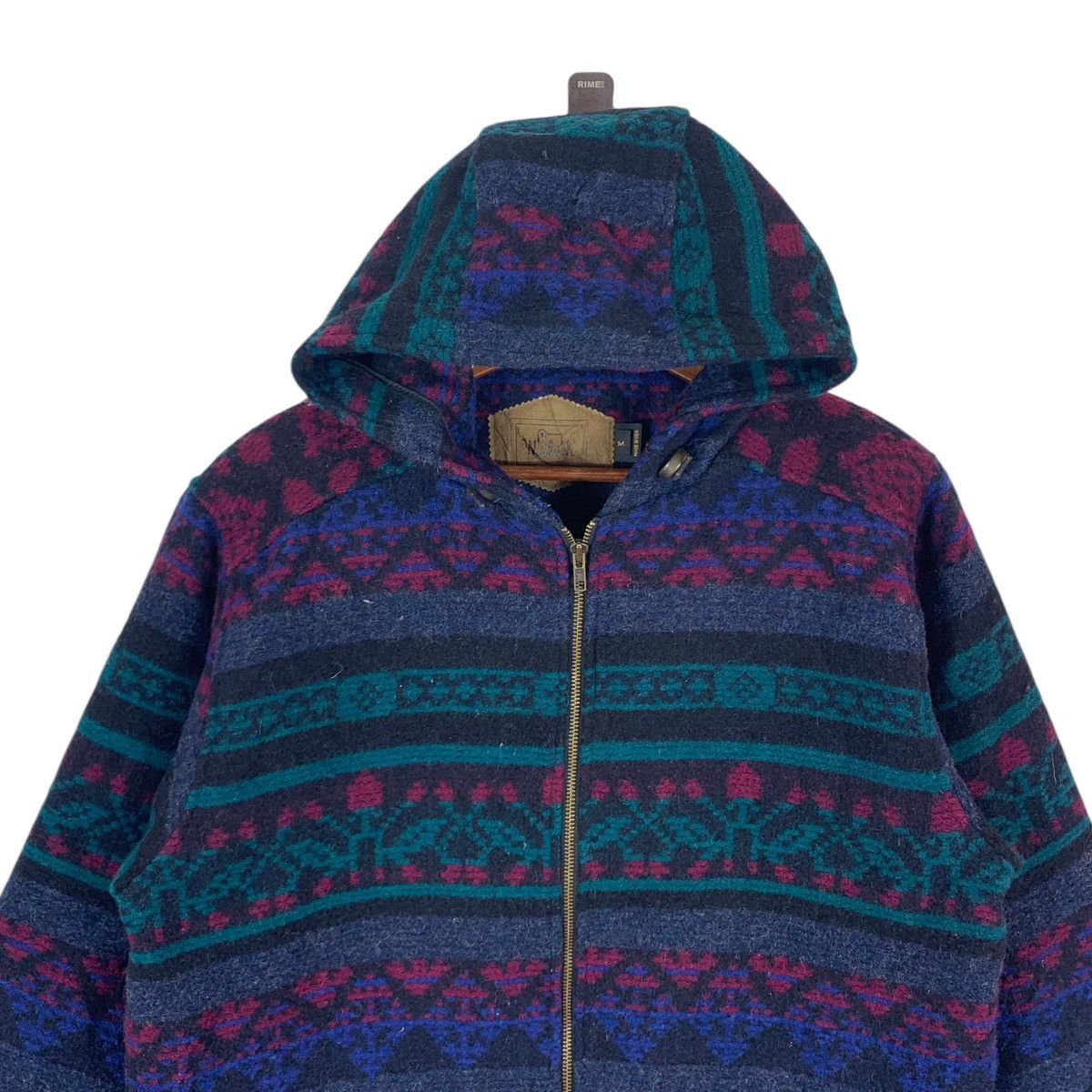 Vintage × Woolrich Woolen Mills 🔥🔥VINTAGE WOOLRICH WOOLEN MILLS ZIPPER HOODIE JACKET Size US M / EU 48-50 / 2 - 4 Thumbnail