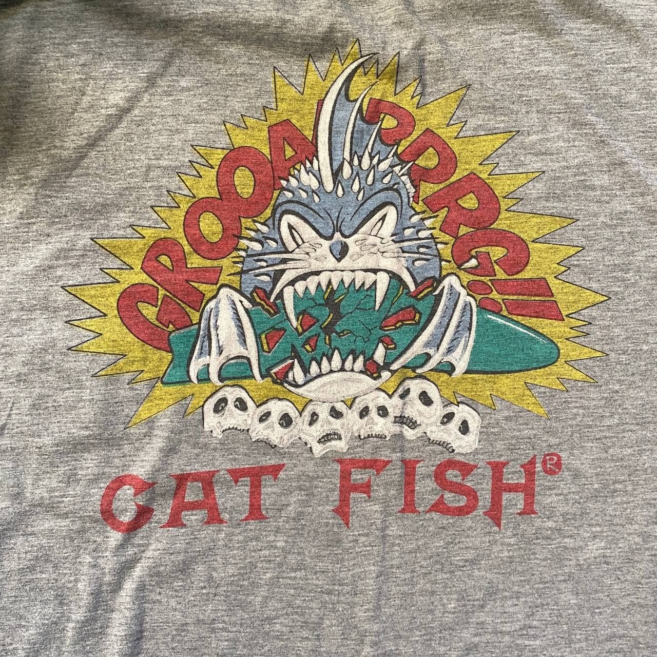 Vintage VINTAGE 90S CAT FISH AMAZING RARE SURF T SHIRT 196 Size US XXL / EU 58 / 5 - 4 Thumbnail