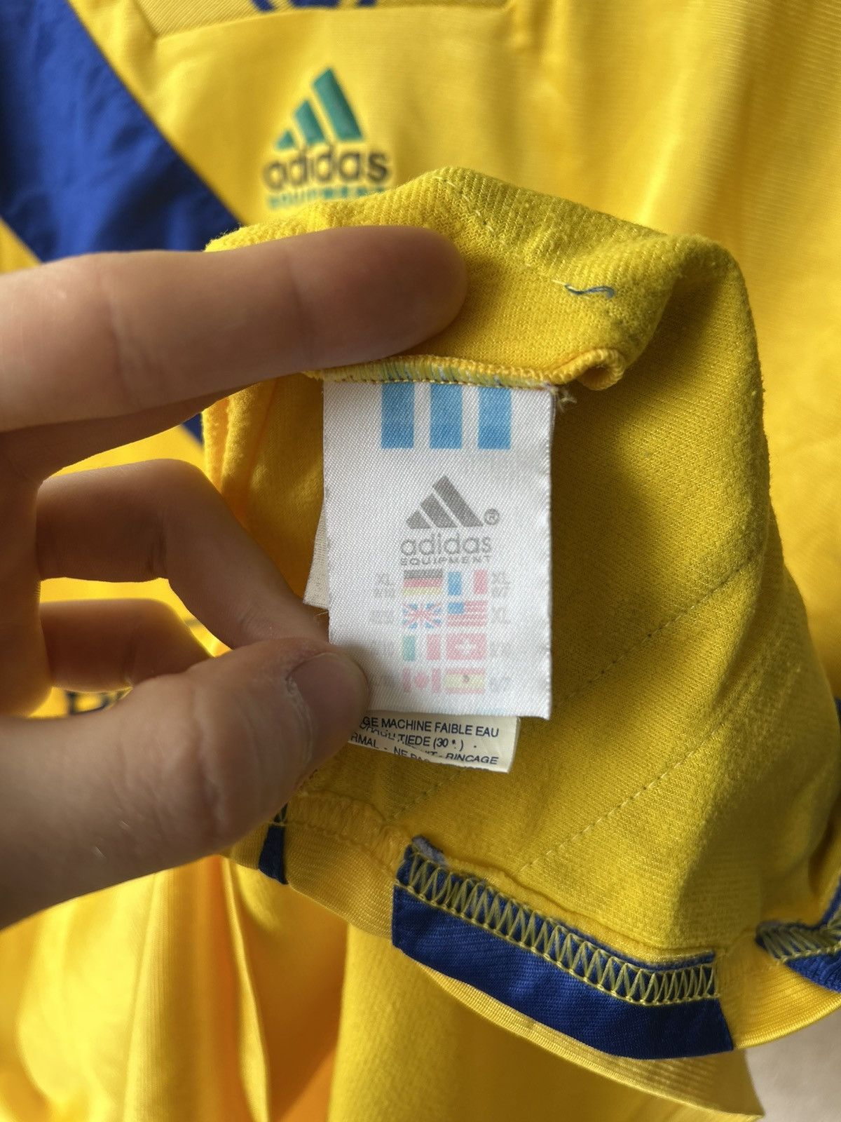 Adidas Vintage 90s Adidas Equipment Y2K Soccer Jersey Size US XL / EU 56 / 4 - 8 Thumbnail