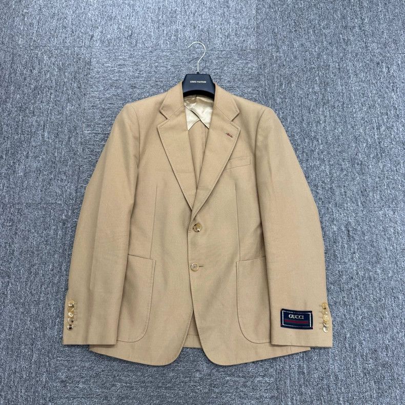 Gucci Gucci Embroidered Logo Blazer Jacket Size US M / EU 48-50 / 2 - 1 Thumbnail