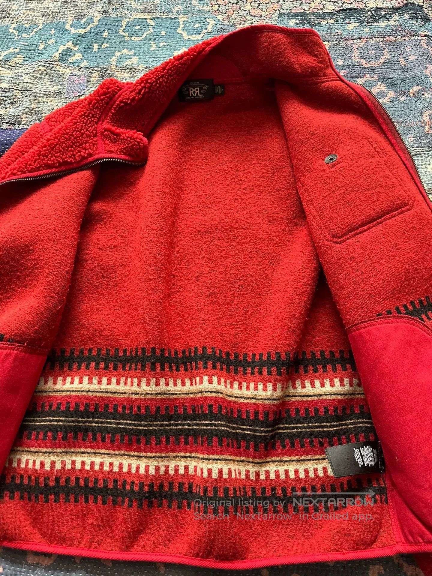 RRL Ralph Lauren RRL Red Striped Jacket Coat. Size US M / EU 48-50 / 2 - 4 Thumbnail