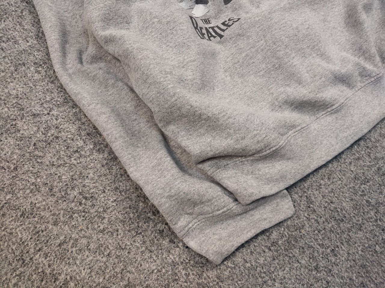 Band Tees Vintage The Beatles Band Logo Blank Gray Zip Hoodie Size US M / EU 48-50 / 2 - 6 Thumbnail