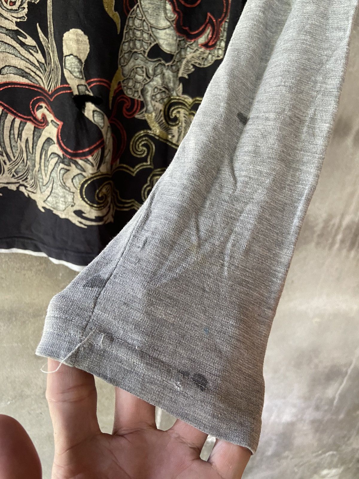 Japanese Brand SPACE OPERA DRAGON DOUBLE LAYER DISTRESSED LONG SLEEVE Size US M / EU 48-50 / 2 - 19 Thumbnail