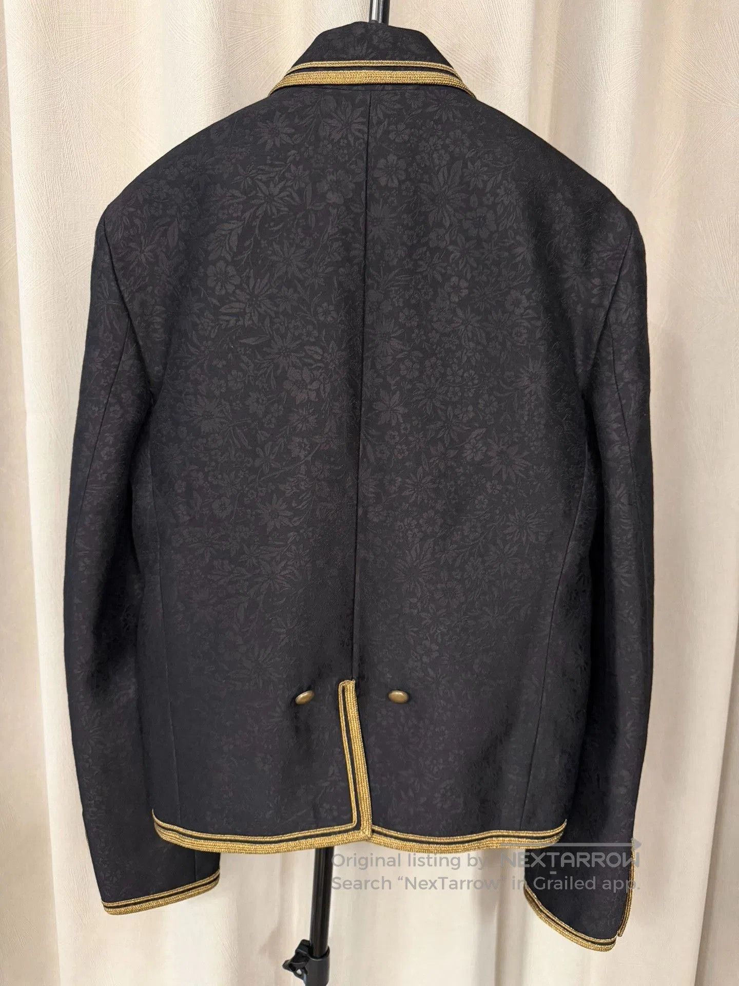 Saint Laurent Paris Saint Laurent 20ss Floral Gold Trim Jacket. Size US M / EU 48-50 / 2 - 3 Thumbnail